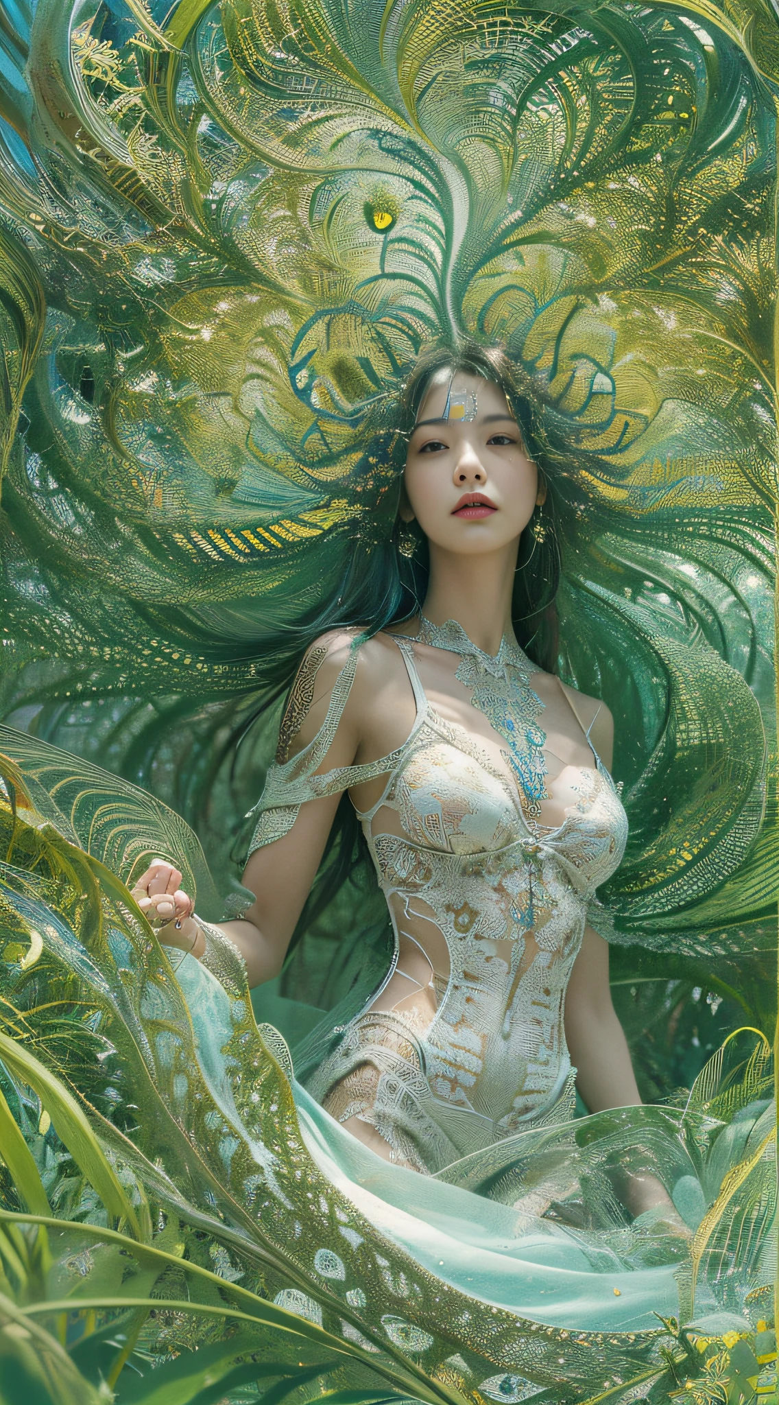 (masterpiece, top quality, best quality, official art, beautiful and aesthetic:1.2), (1girl), extreme detailed,(fractal art:1.3),colorful,highest detailed,