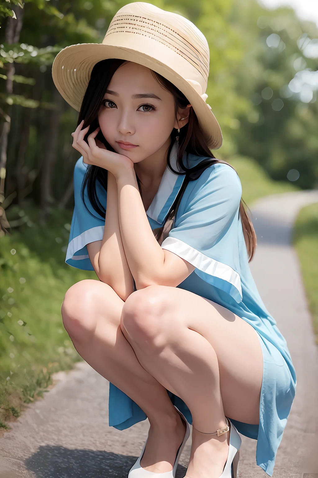 1girl in、beautiful vintage color、Instagram(Photorealsitic、hight resolution:1.4)、((Puffy eyes))、Staring at the viewer、、full body Esbian(8K、Raw photography、top-quality、masterpiece:1.2)、(realisitic、Photorealsitic) :1.37)、(foco nítido:1.2)、Professional Writing、photon maping、Radio City、Physically Based Renderin