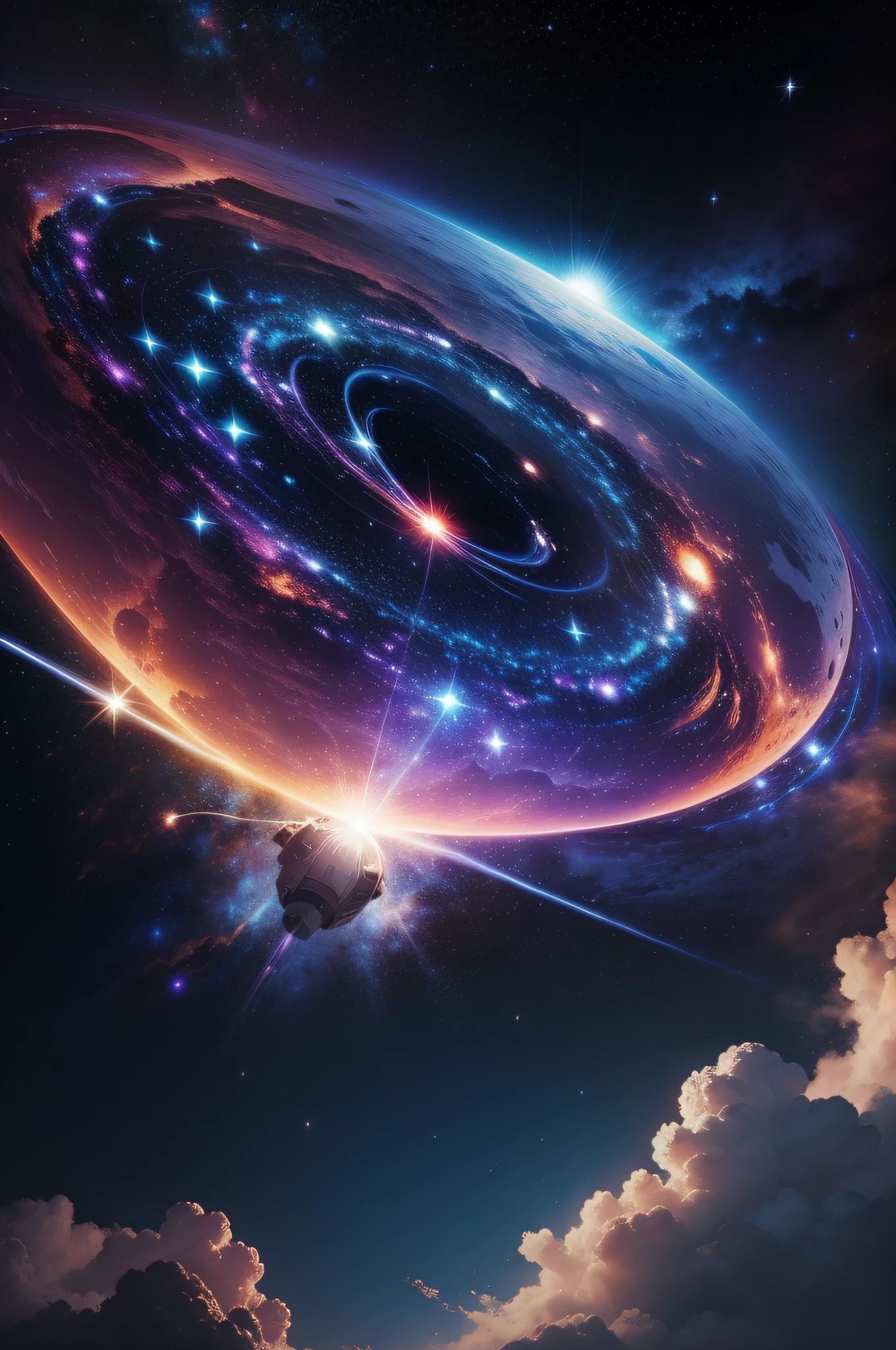 do the galaxy on the space