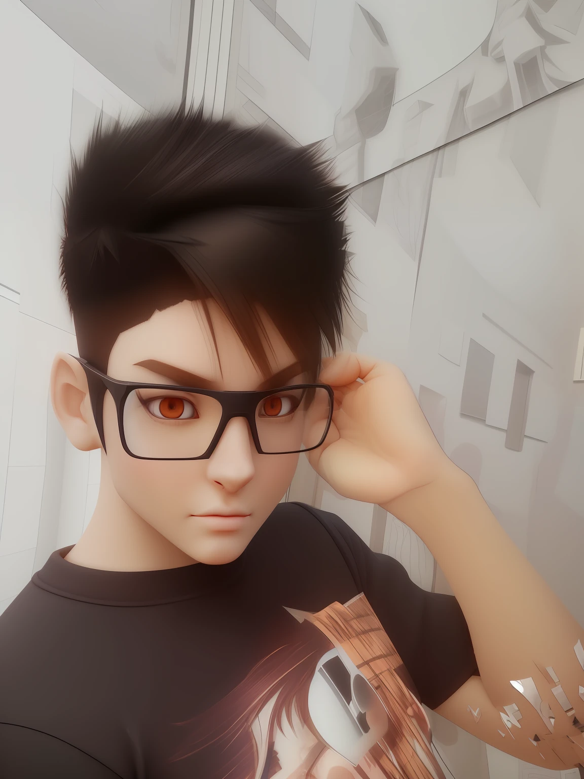 Don't change apperance just convert it in anime character in 3d style it should looks like realistic