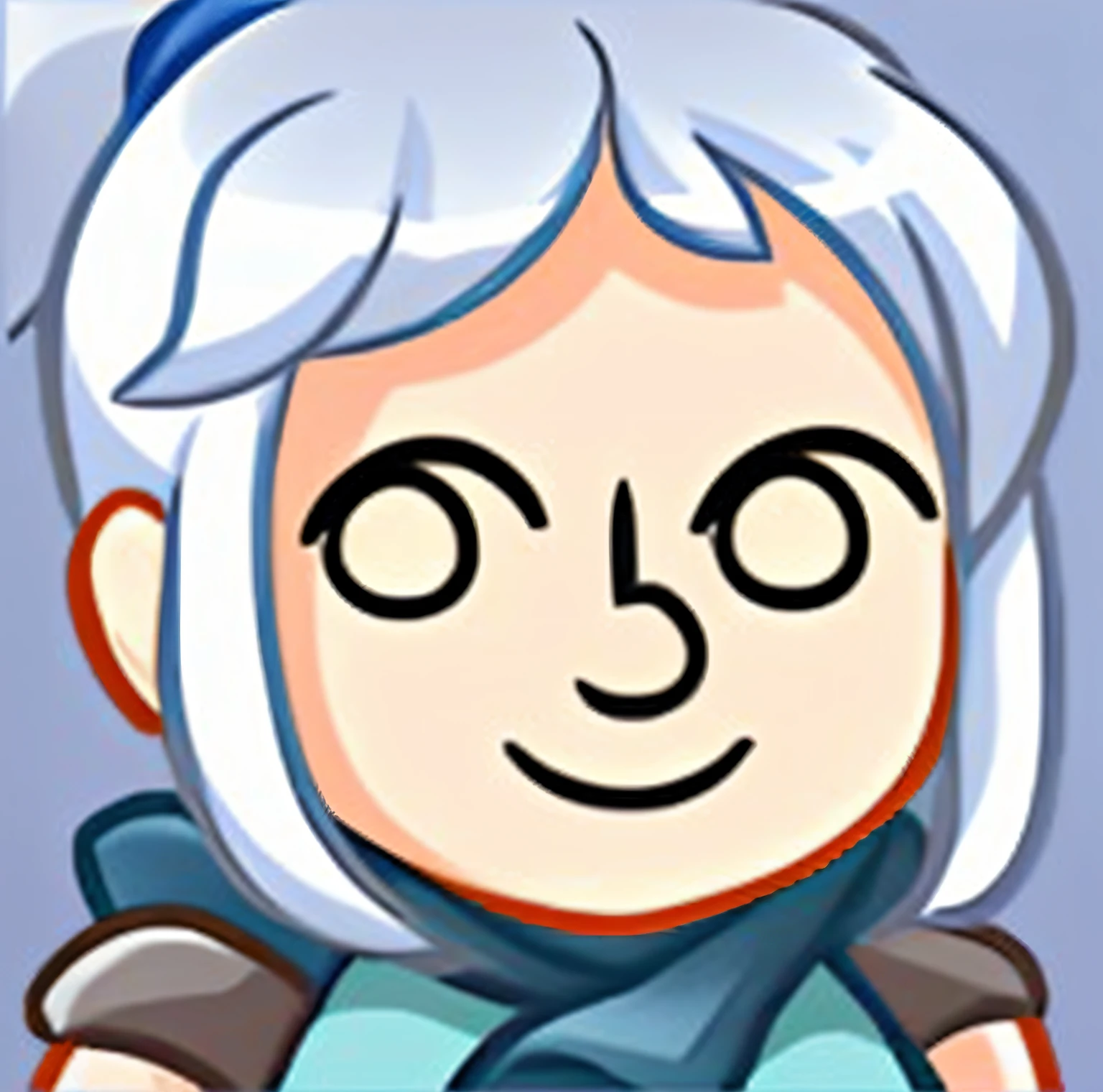 a close up of a cartoon character with a blue scarf, character icon, avatar image, discord profile picture, symmetrical portrait rpg avatar, crisp clear rpg portrait, character art of maple story, a portrait of the character, rpg character avatar, character headshot portrait, character portrait, closeup character portrait, character portrait closeup, character portrait of me, cute character