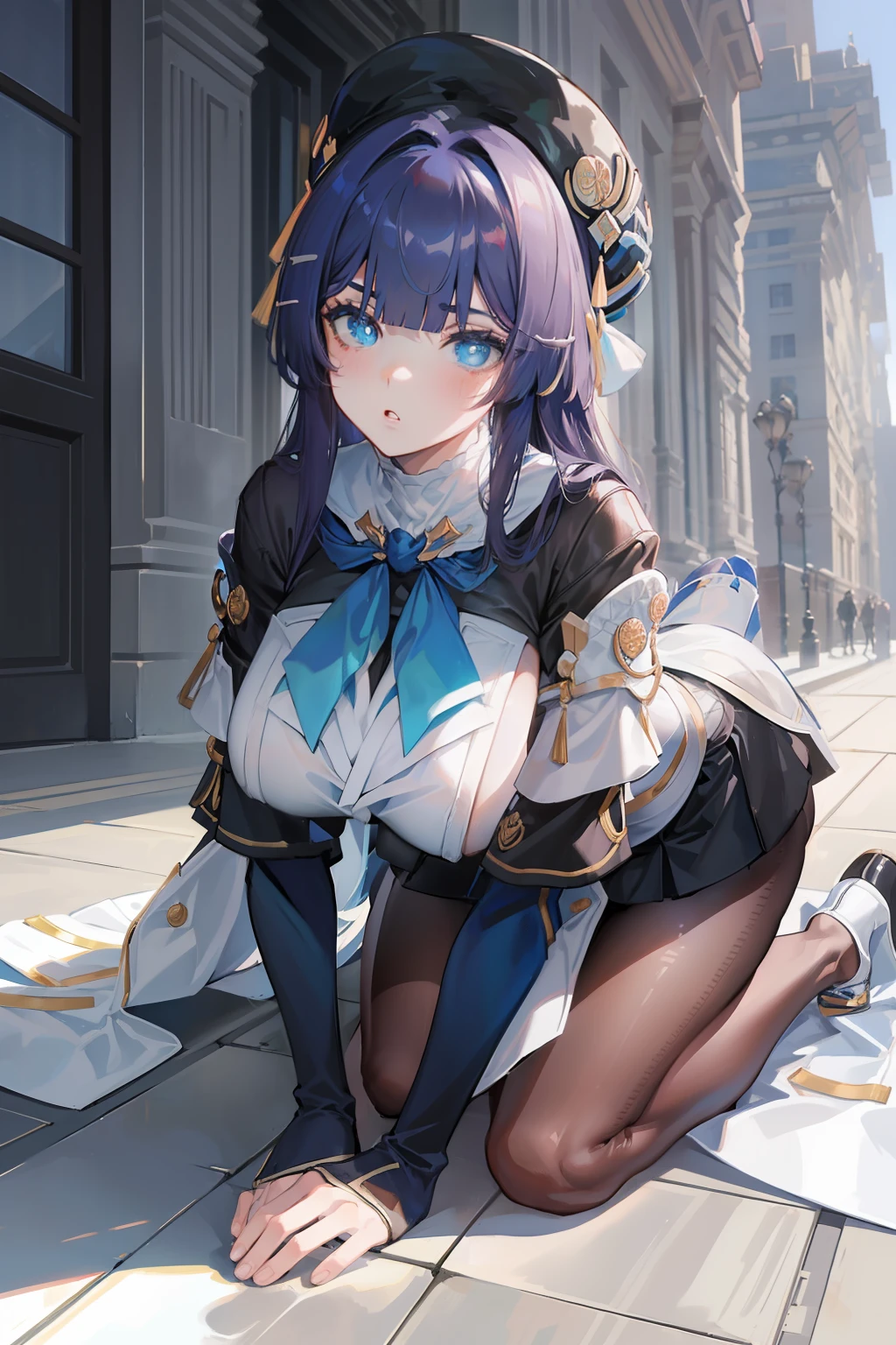 (masterpiece),best quality, expressive eyes, perfect face, 1girl,
big breast, H-cup, good breast, beautiful, gorgeous,anime,girl,lora, PelaV4, pantyhose, w sitting,on all fours