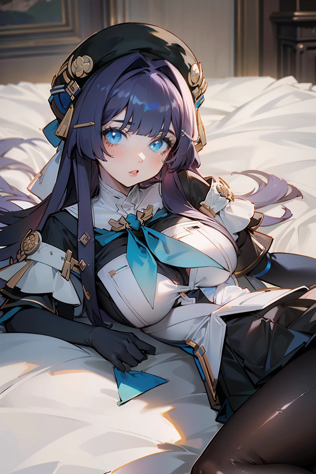 (masterpiece),best quality, expressive eyes, perfect face, 1girl,
big breast, H-cup, good breast, beautiful, gorgeous,anime,girl,lora, PelaV4, pantyhose, laying down