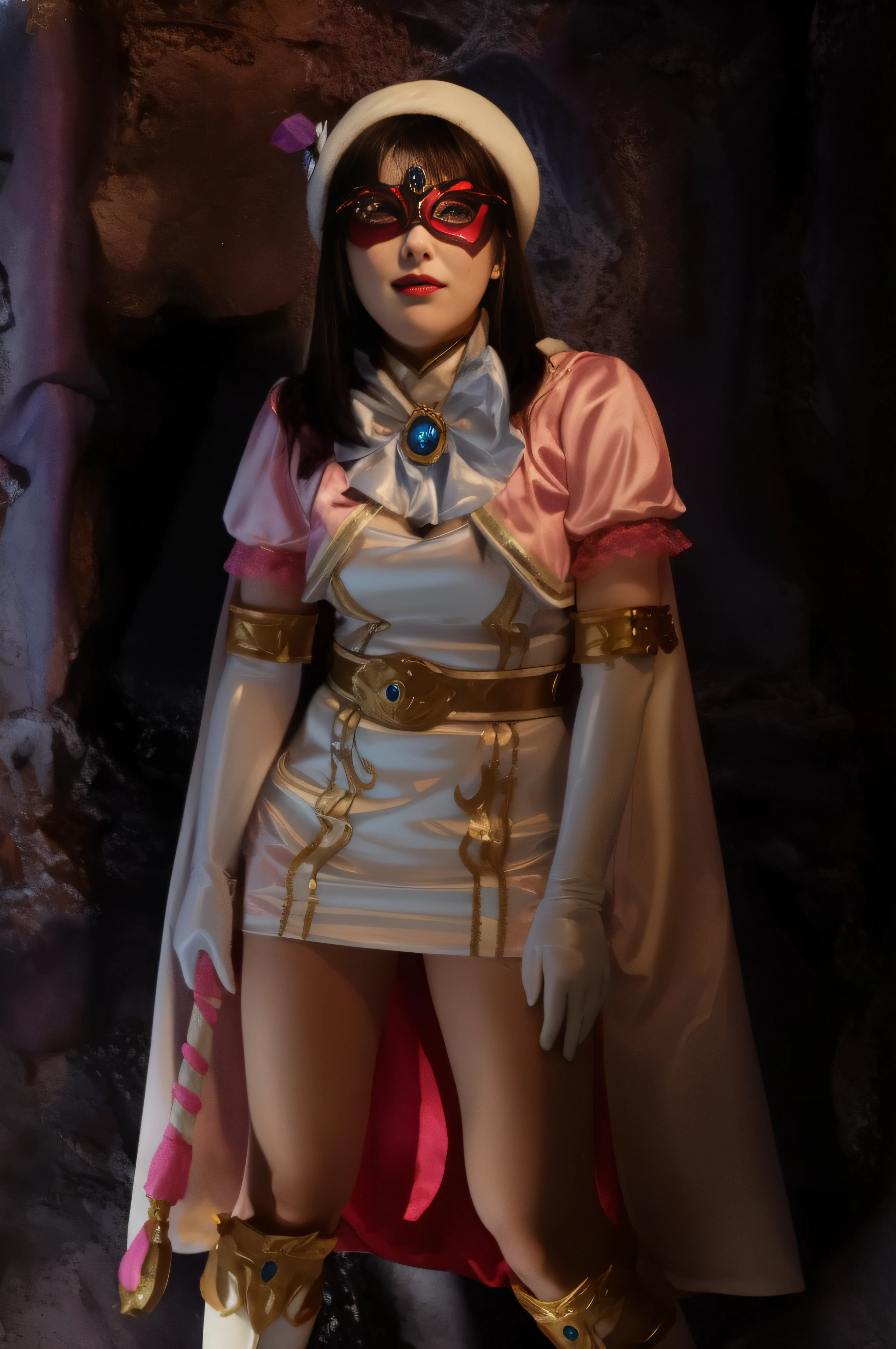 Alaf in cave costume and mask, lady palutena, rei hino as a princess, publicity cosplay, bayonetta, Cosplay, posing as a jojo character, wearing atsuko kudo latex outfit, portrait of modern darna, glamourous cosplay, Fiora in League of Legends, princess intergalactica, cosplay foto