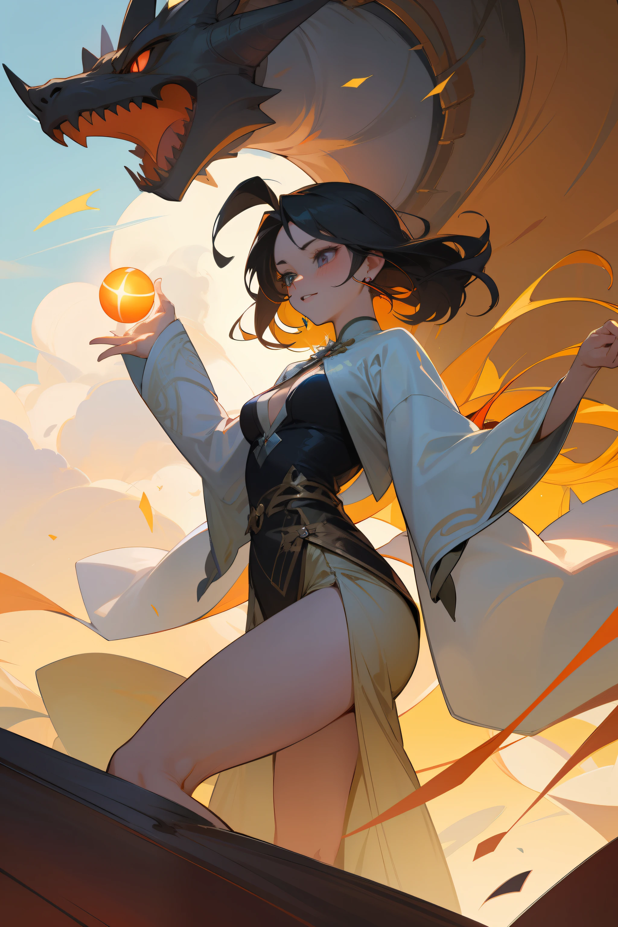 Crimson flashing magic ball