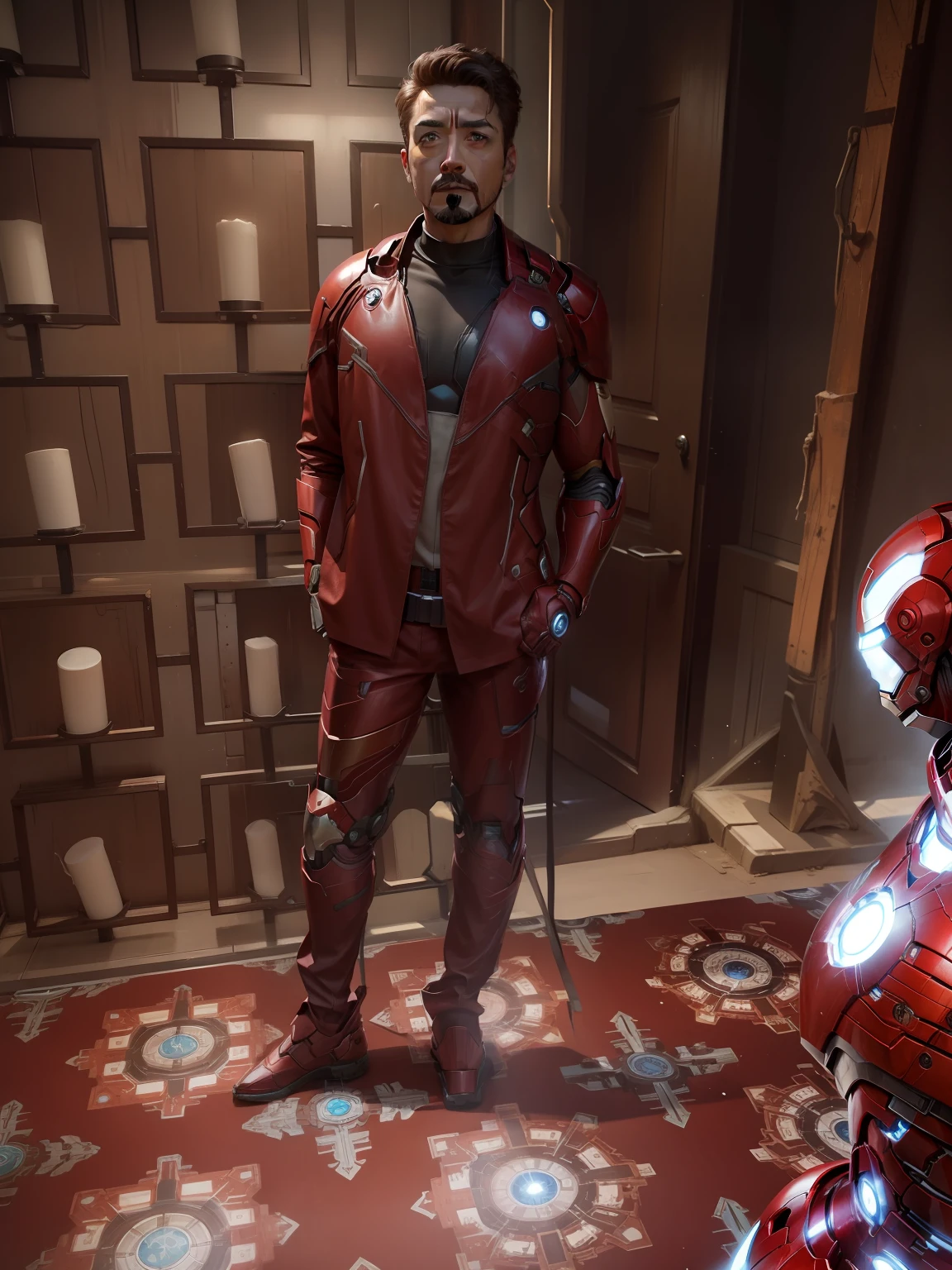 Iron man armour and original my face full HD