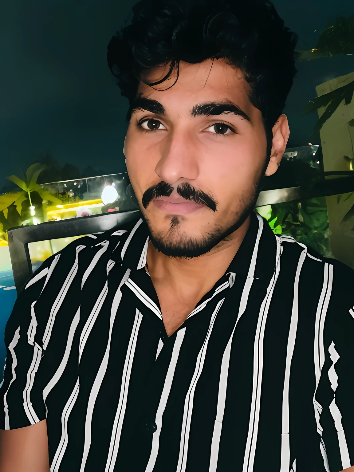arafed man with a mustache and a mustache in a black and white shirt, andres rios, caio santos, david rios ferreira, enes dirig, by Nándor Katona, profile image, very very low quality picture, taken in the early 2020s, daniel mirante, around 1 9 , victor maristane