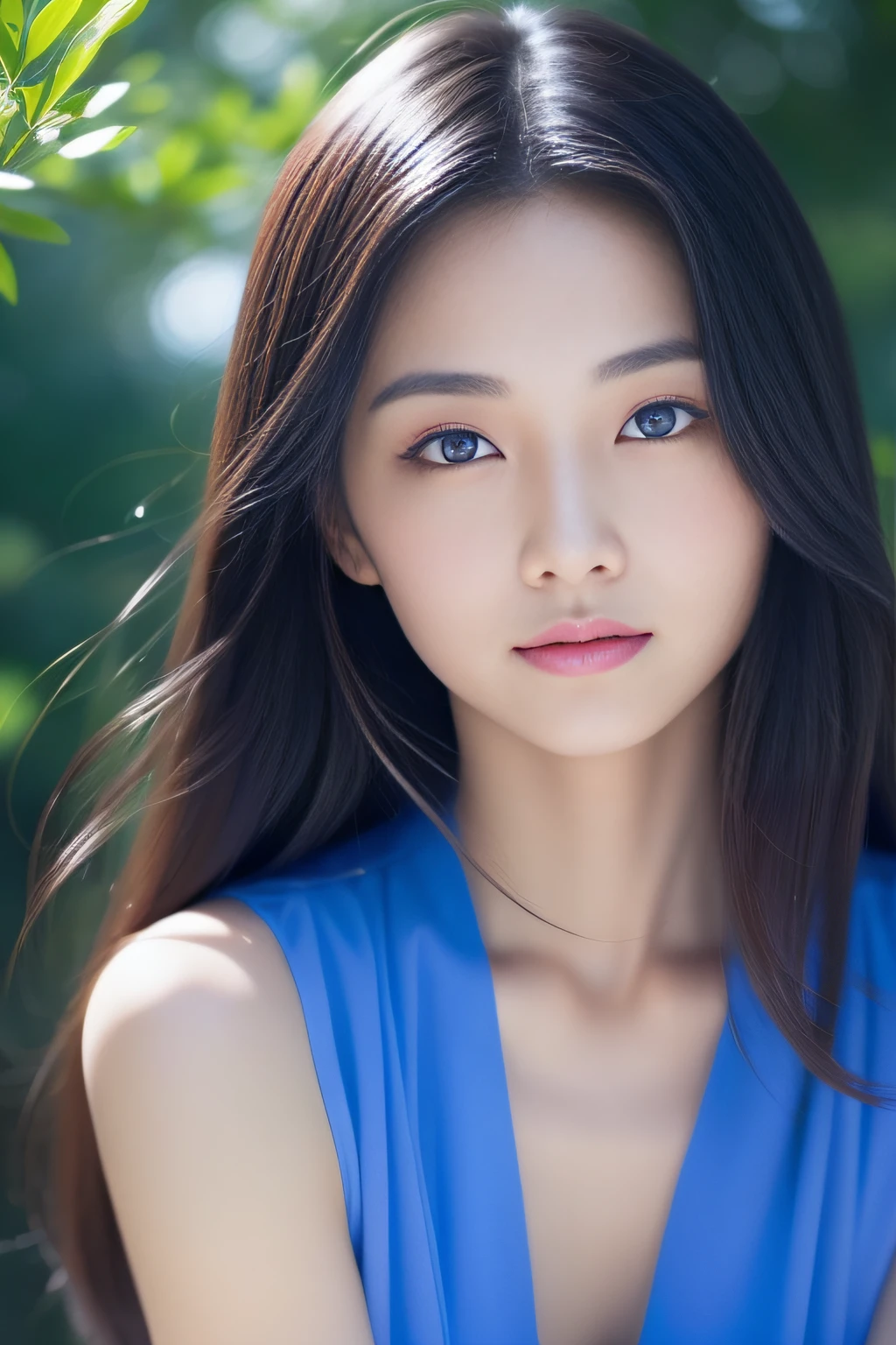Japan Beauties、Woman with glamorous good looks、Blue World、Masterpiece、Jumpy、best anatomy、The best limbs、Natural shine of hair and eyes、Beautiful skin、