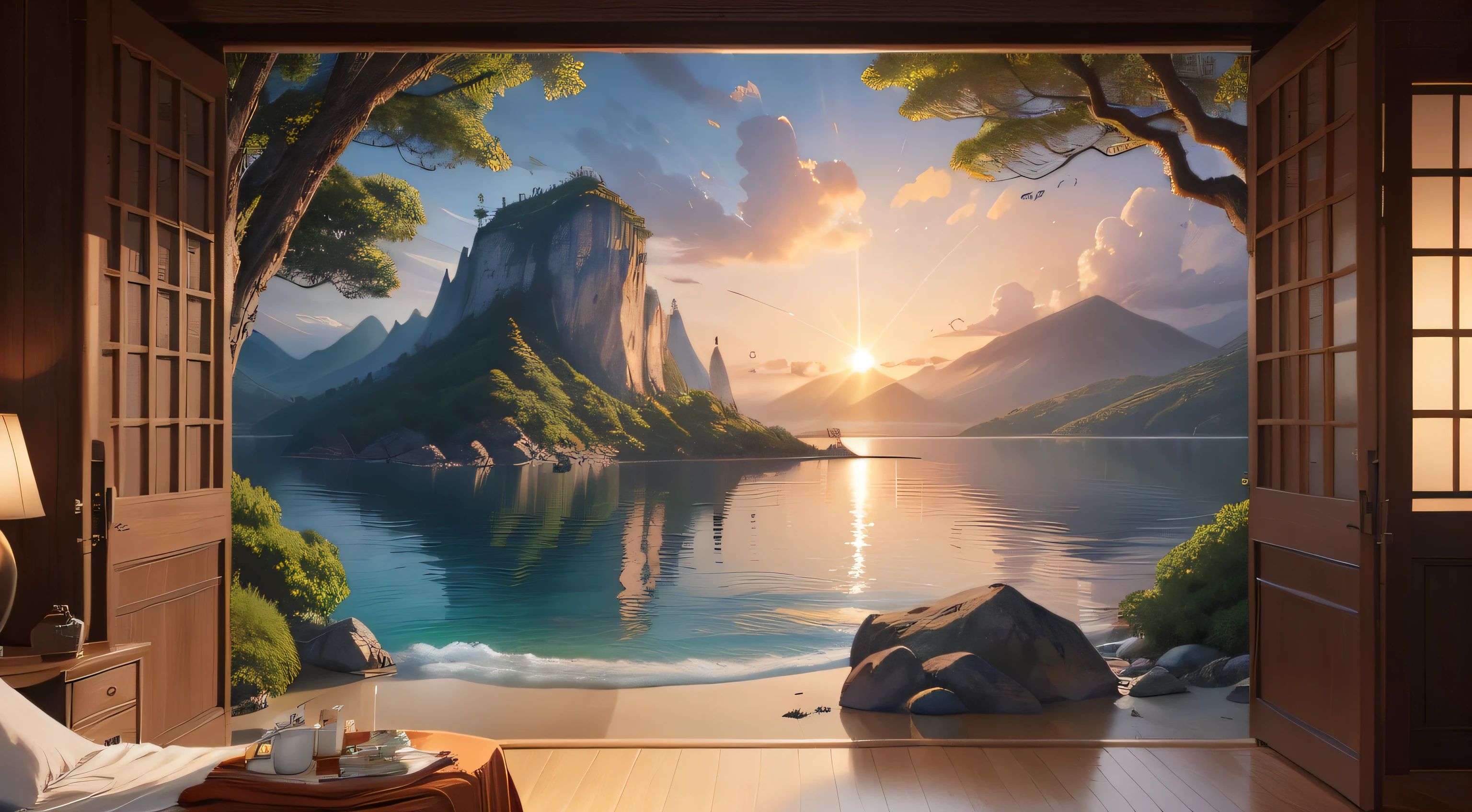 Desenhe uma cena encantadora no estilo de desenho animado (cartoon) that depicts a picturesque and inspiring setting. Na cena, um monge chamado Arafed, vestido com um terno preto, is standing on top of a rock high on a mountain, que se ergue majestosamente diante de uma praia serena. The monk is in an impressive karate pose, exibindo habilidades de arte marcial dignas de um mestre (sifu), with yellow fabrics that dance softly in the wind, adding a touch of motion to the scene.
The scenery around is impressive, com um dojo tradicional situado nas encostas da montanha, surrounded by lush vegetation. The walls of the dojo are decorated with kung-fu motifs, inspirados por Liao Chi-chun, and its floor-to-ceiling windows offer spectacular views of the beach and the sparkling ocean. Arafed is portrayed in a posture that radiates serenity and focus, evocando a sabedoria dos grandes mestres como Zhao Mengfu. Her yellow robes add an aura of spirituality and light to the scene, lembrando o poder do avatar Aang.
Ao fundo, The sun sets gently on the horizon, Painting the sky with golden and pink tones, creating an atmosphere of tranquility and contemplation. Arafed, com suas habilidades de monge fisting, parece estar em perfeita harmonia com a natureza ao seu redor, connecting with the essence of the universe through your deep meditation.
This image depicts the fusion between Arafed's inner strength and the majesty of nature, Capturing a magical moment of serenity, disciplina e autodescoberta.