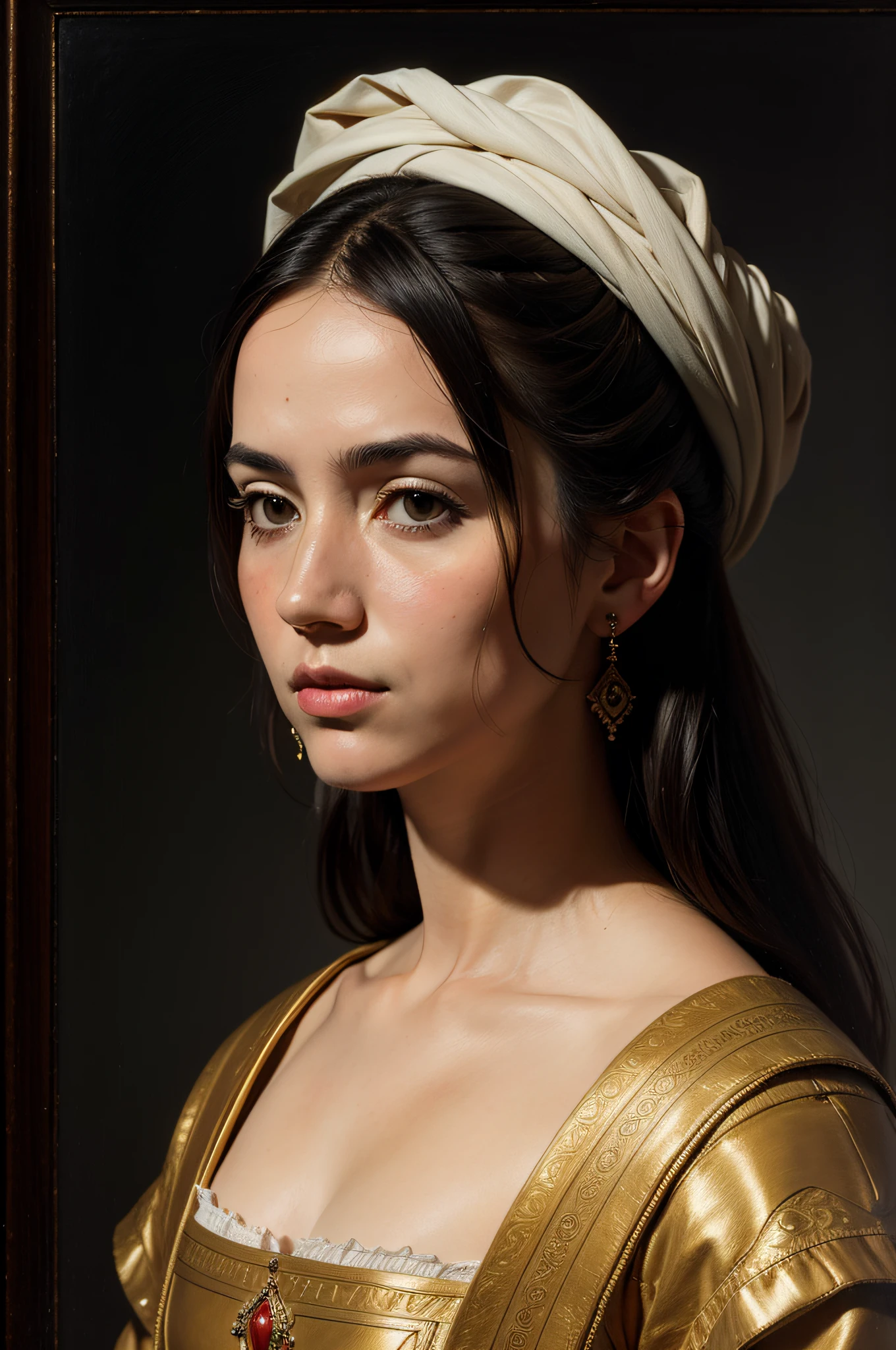 Masterpiece, Portrait of a Woman,in the style of Ubaldo Oppi