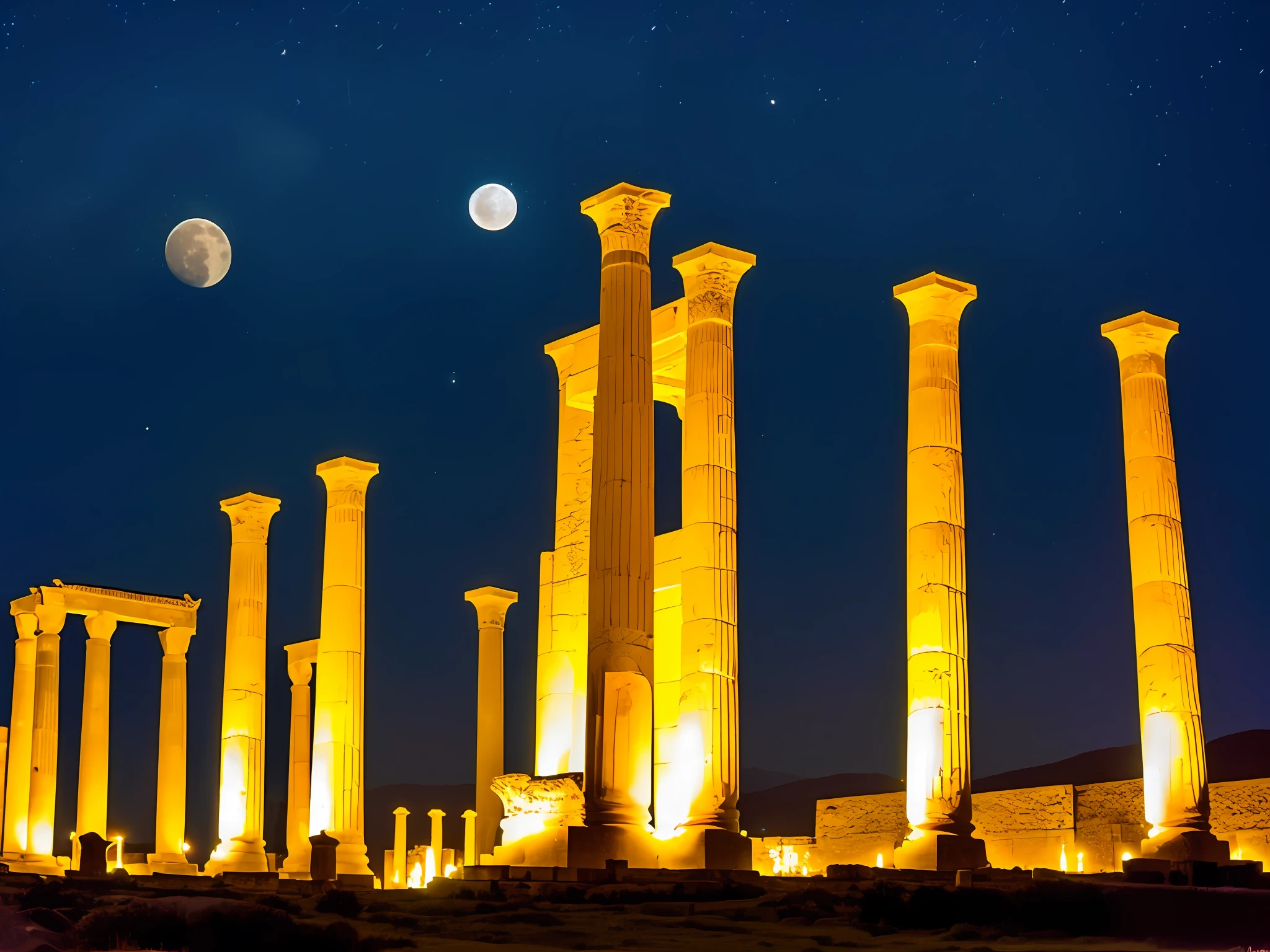 Moon light in Persepolis