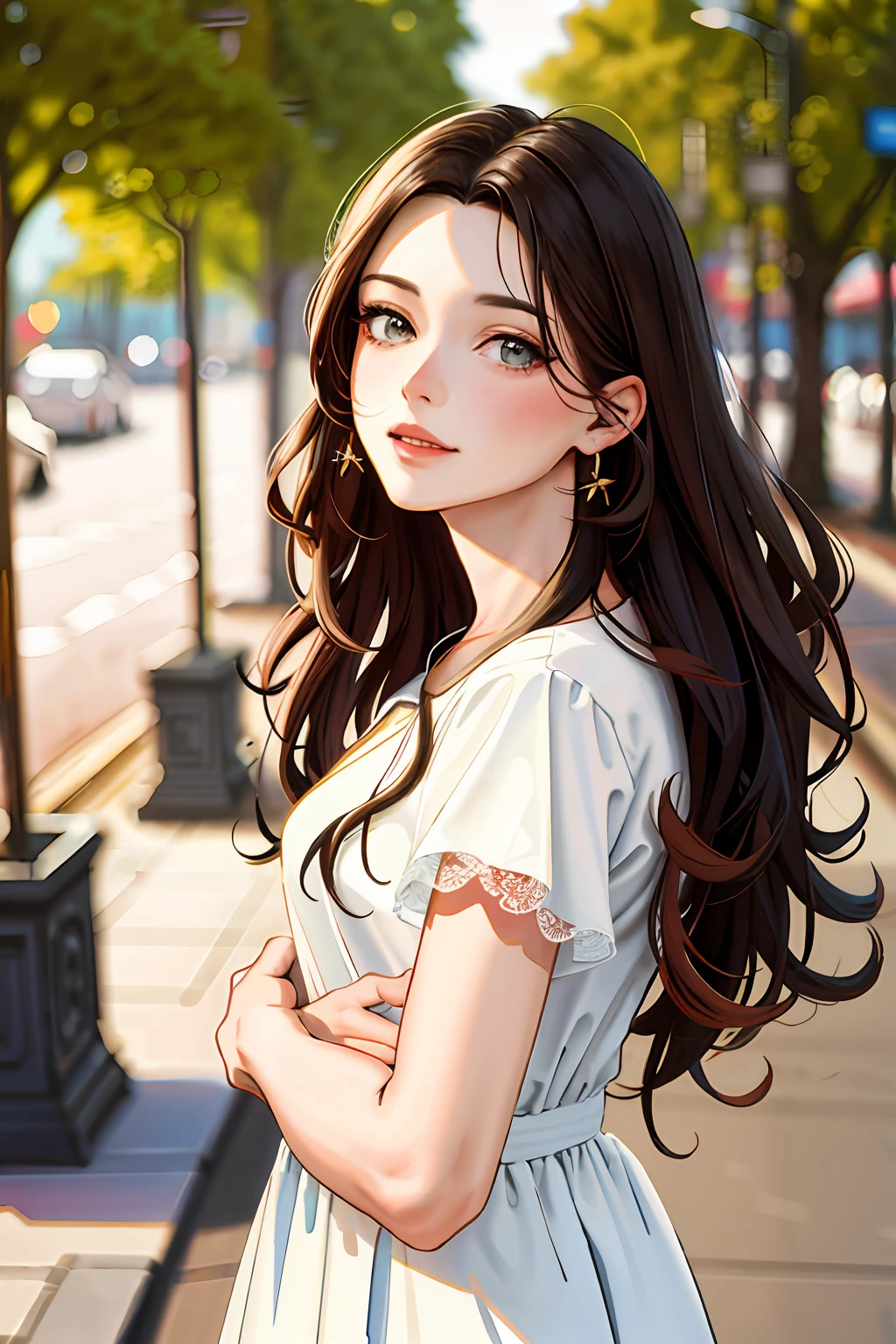 (highres, best quality:1.2), radiance, soft contours, beautiful drawing, concept art, detailed background, bright colors, 1girl, (8k, best quality, masterpiece:1.2),(best quality:1.0), (ultra highres:1.0), watercolor, 1girl, by agnes cecile, half body portrait, extremely luminous bright design, pastel colors, traditional media, watercolor \(medium), watercolor background, lineart,