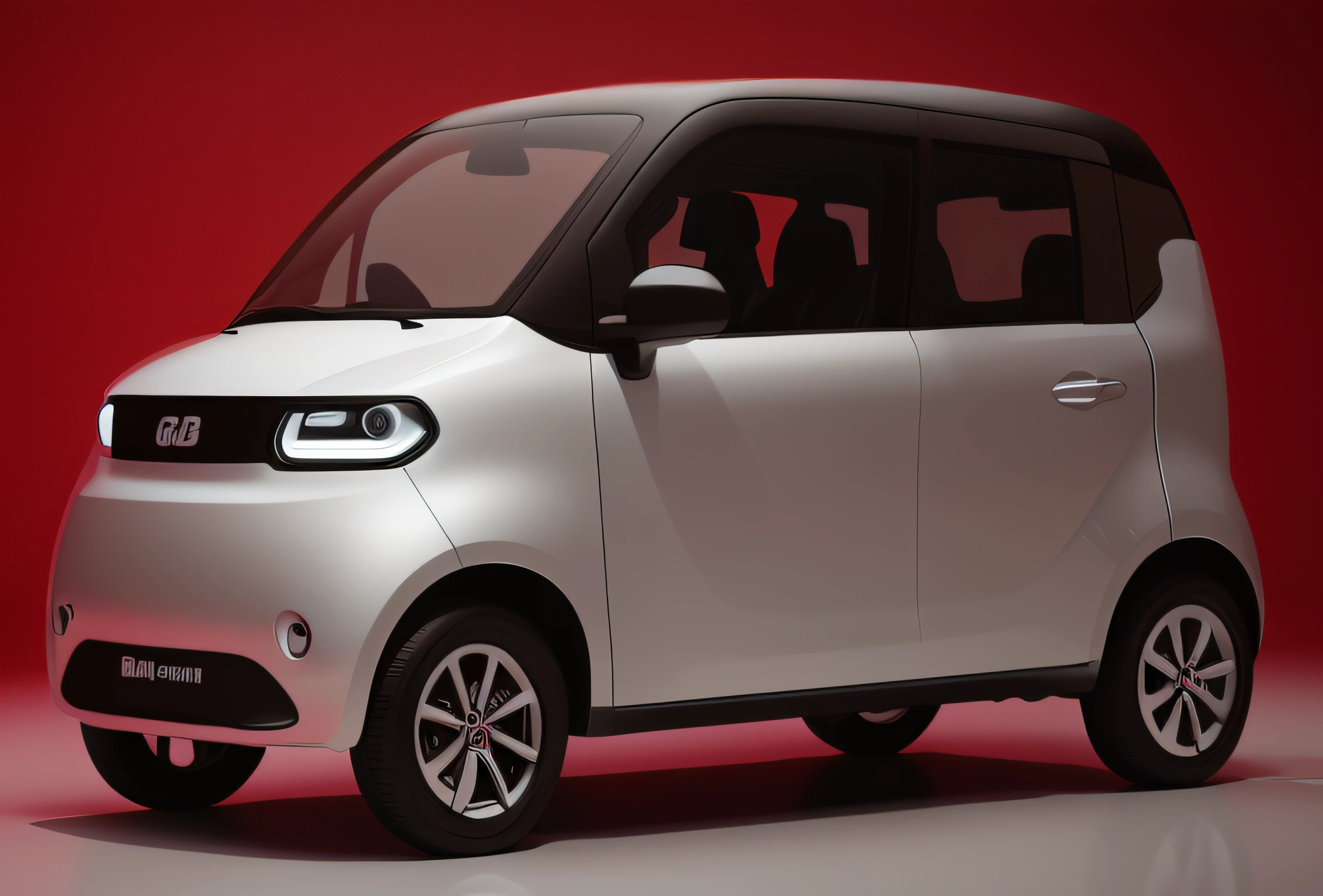 Close up of white car on red background，KAMA Russian electric vehicles，Futuristic product car lens，cute future vehicles，Vehicle design trends，Zen concept，new vehicle，intelligent,,,,，Concept car，It has red and black paint，conceito，car concept，shaxi，Front perspective，tmasterpiece，Highest quality t，Extremely beautiful reflections，The best reflection，（Very detailed CG unity 8K wallpaper）（Best quality t）（The best illustrations）（The best shades），rendering by octane，Ray traching，Ultra-fine details，portrait symetrical， (Cyborg:1.1)，([Tail | detailed wire]:1.3)，(Complicated details)，hdr，(Complicated details，ultra - detailed:1.2)，Cinema lenses，Vignette，at centre，(Cyborg:1.1)，([Tail | detailed wire]:1.3)，(Complicated details)，hdr，(Complicated details，ultra - detailed:1.2)，Cinema lenses，Vignette，at centre，  Close up of a small white car on red background, kama russian electrocar, futuristic product car shot, vehicle concept photo!!, new vehicle, full view of a car, 3 d render even lit, Smart, art concept, finalrender, car concept, A digital rendering, 3 d render n - 9, semi - realistic render, hydrogen fuel cell vehicle，--Auto --S 2