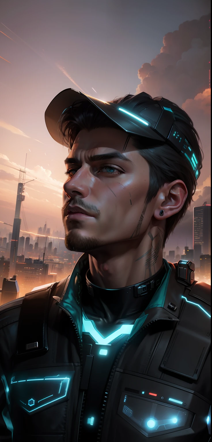 Change background cyberpunk handsome boy,realistic face,8k,Ultra realistic,road picture