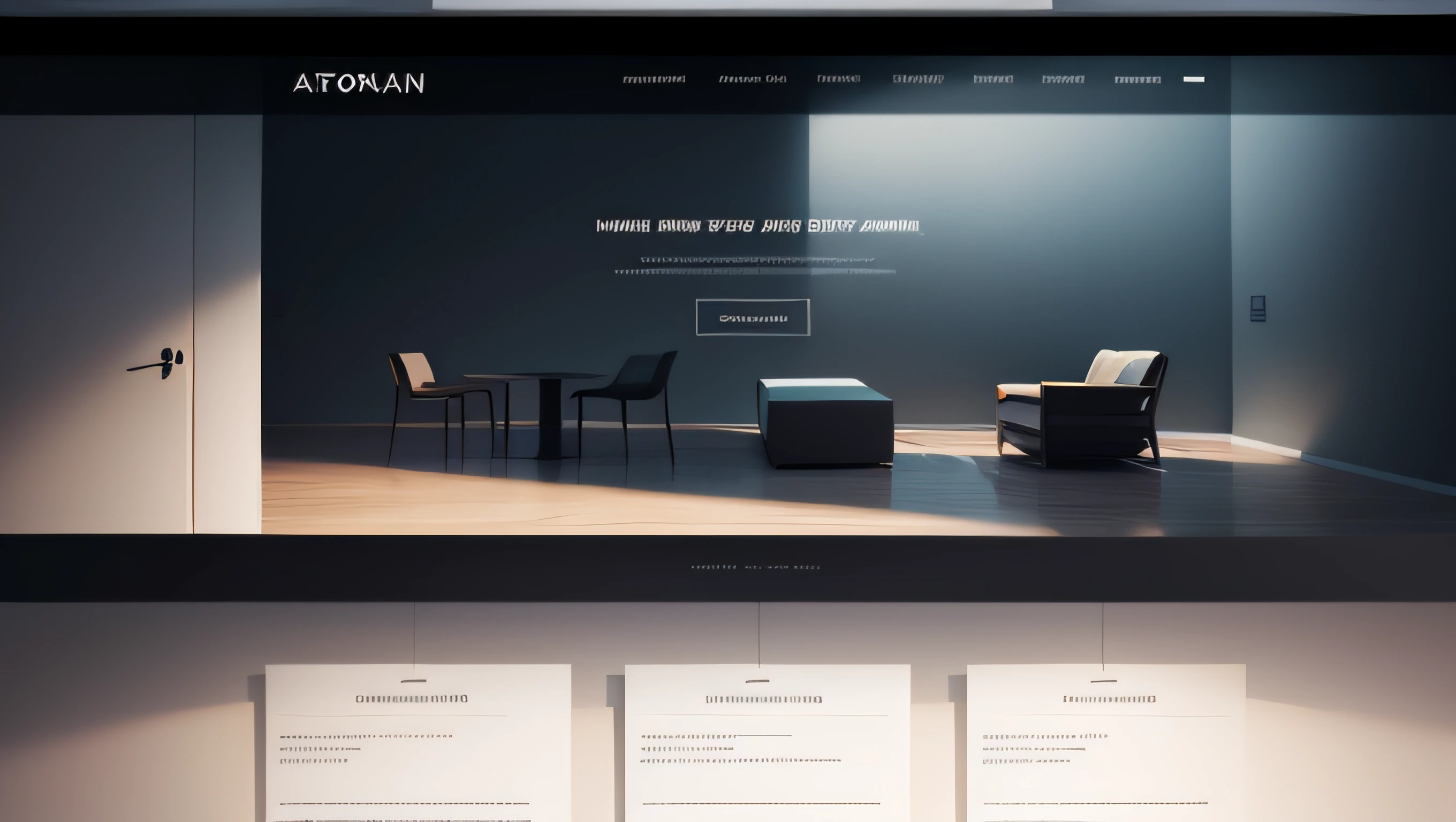 Generate a visually stunning User Interface (UI) design for the main banner or hero section of an interior design website. The design should capture the essence of interior design aesthetics while creating an engaging and harmonious visual experience. The hero section should prominently feature a navigation bar (navbar) and a compelling Call to Action (CTA).
Specifications:
Layout and Composition:
Create a hero section layout that balances elegance and functionality.
Use a full-width design that spans the entire width of the viewport.
Incorporate a visually pleasing color scheme that complements the interior design theme.
Main Banner:
Display a captivating background image that represents a beautifully designed interior space (you can use Lorem Ipsum text as placeholder).
Ensure the image evokes a sense of sophistication and creativity, resonating with the interior design industry.
Navbar:
Design a clean and user-friendly navigation bar (navbar) at the top of the hero section.
Include navigation links for Home, Portfolio, Services, About Us, Blog, and Contact.
Utilize a font that is modern and easy to read, in a color that contrasts well with the background.
Call to Action (CTA):
Place a prominent CTA button within the hero section, inviting users to take action.
The CTA text should read "Explore Our Designs" (you can use Lorem Ipsum text as placeholder).
The CTA button should have an appealing design, with a color that stands out while maintaining coherence with the overall design.
Typography:
Use typography that exudes elegance and professionalism, enhancing the interior design theme.
Employ appropriate font sizes and styles to ensure readability and visual hierarchy.
Lorem Ipsum Text:
Incorporate Lorem Ipsum text for placeholders in headings, subheadings, and content areas.
Responsive Design:
Ensure the UI design is responsive, adapting seamlessly to different screen sizes and devices.
Additional Elements:
Add subtle animations or transitions to enhance