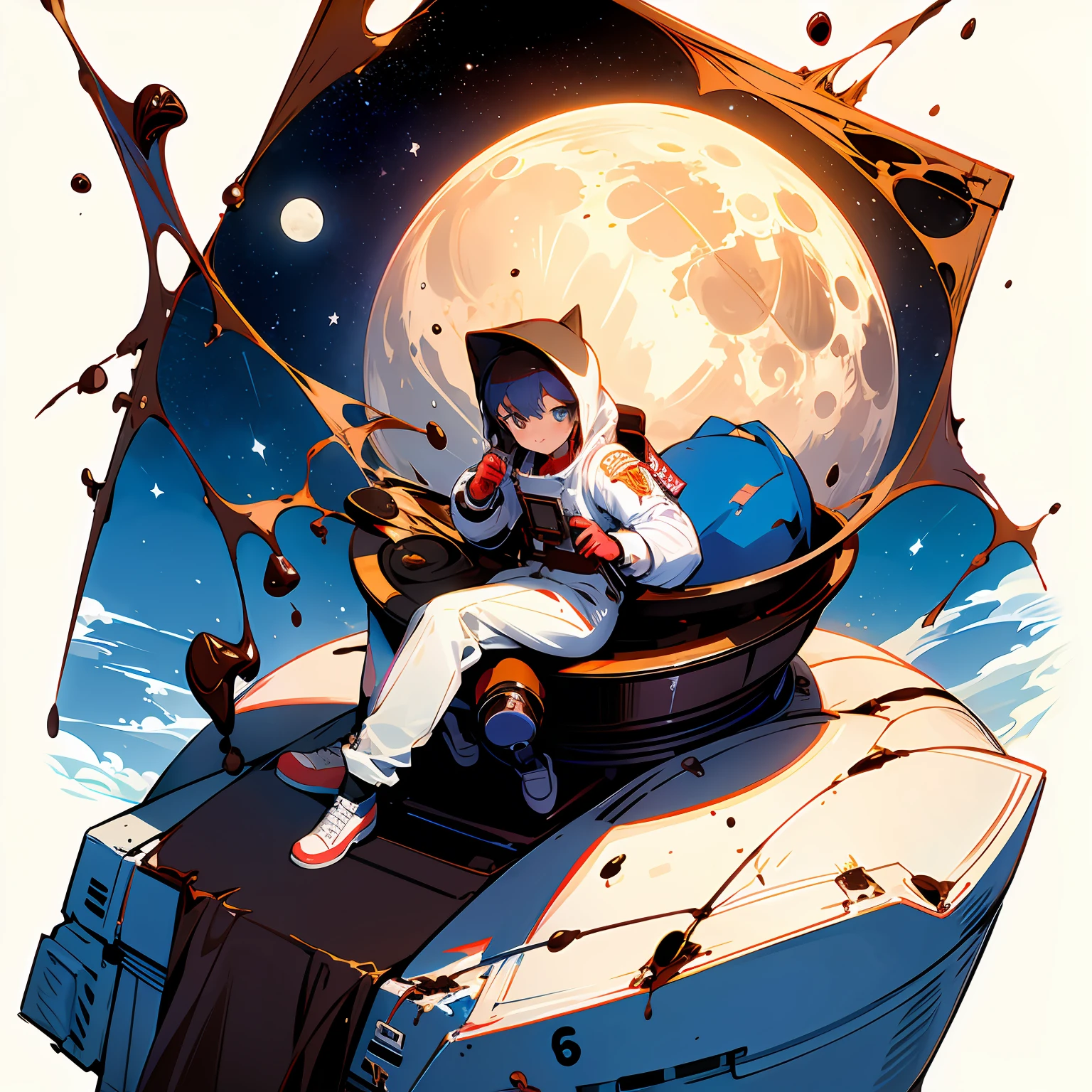 If I go to the moon, I will only take chocolate with myself