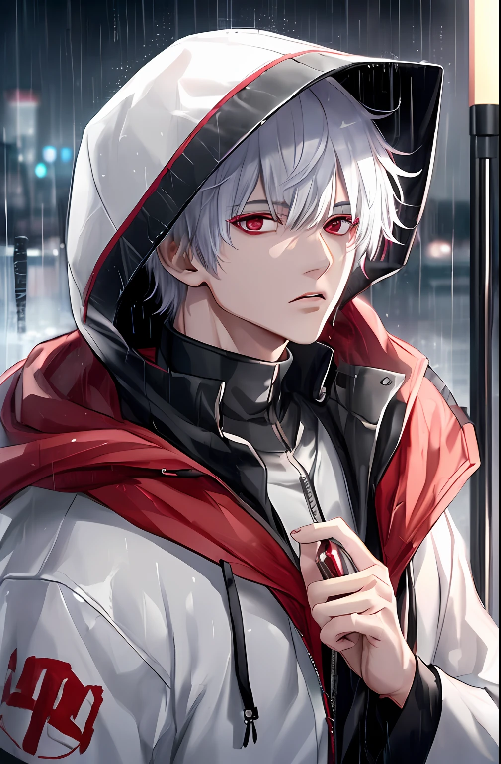 Anime boy red hoodie on sale