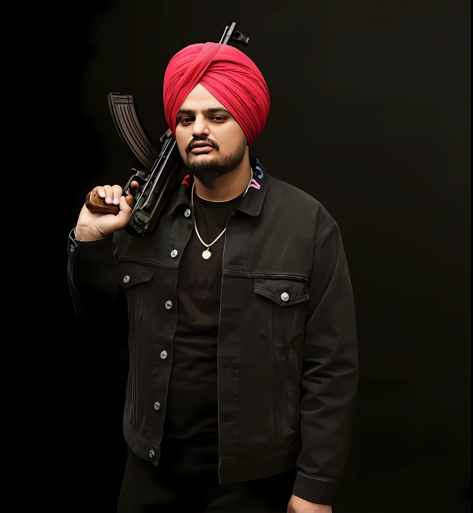 arafed man in a turban holding a gun and a cigarette, with pistol, dr zeus, by Manjit Bawa, with rifle, promotional shot, turban, photo from a promo shoot, shot on canon eos r5, shot on canon eos r 5, taken in the early 2020s, new song, inspired by Manjit Bawa, pr shoot