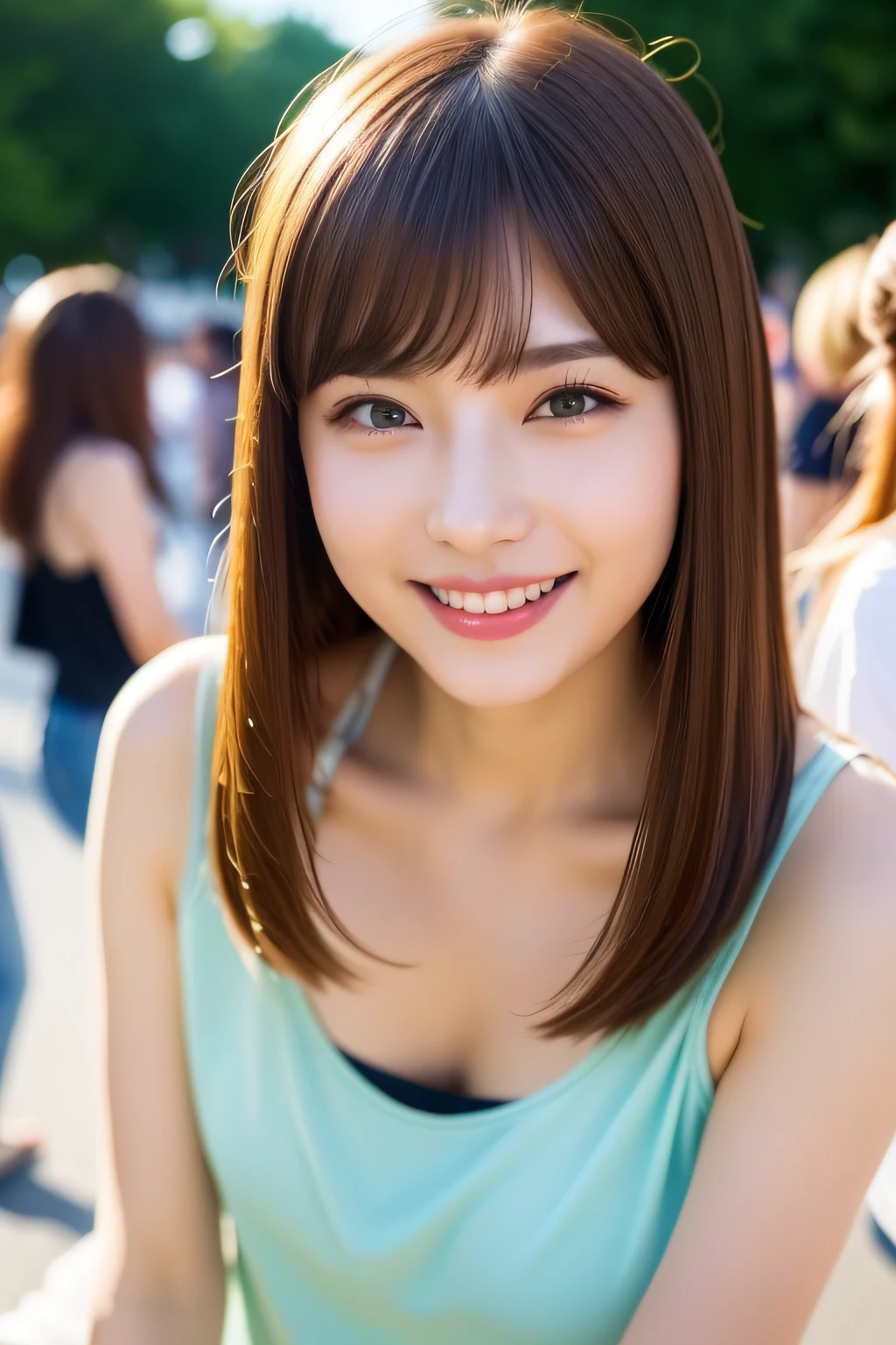 Close up photo of a girl、Brown hair、、Hot spring in the background、Natural hot springs
Highest Quality、realisitic、Photorealsitic、(intricate detailes:1.2)、(delicate detail)、(ciinematic light、best quality backlight)、Clear Line、foco nítido、Lifelike face、Detailed face
Unity 8K Wallpapers、超A high resolution、(Photorealsitic:1.4)、looking at the viewers、full body Esbian、(In the street)、(Casual wear)、(full body Esbian)、the pose、A smile