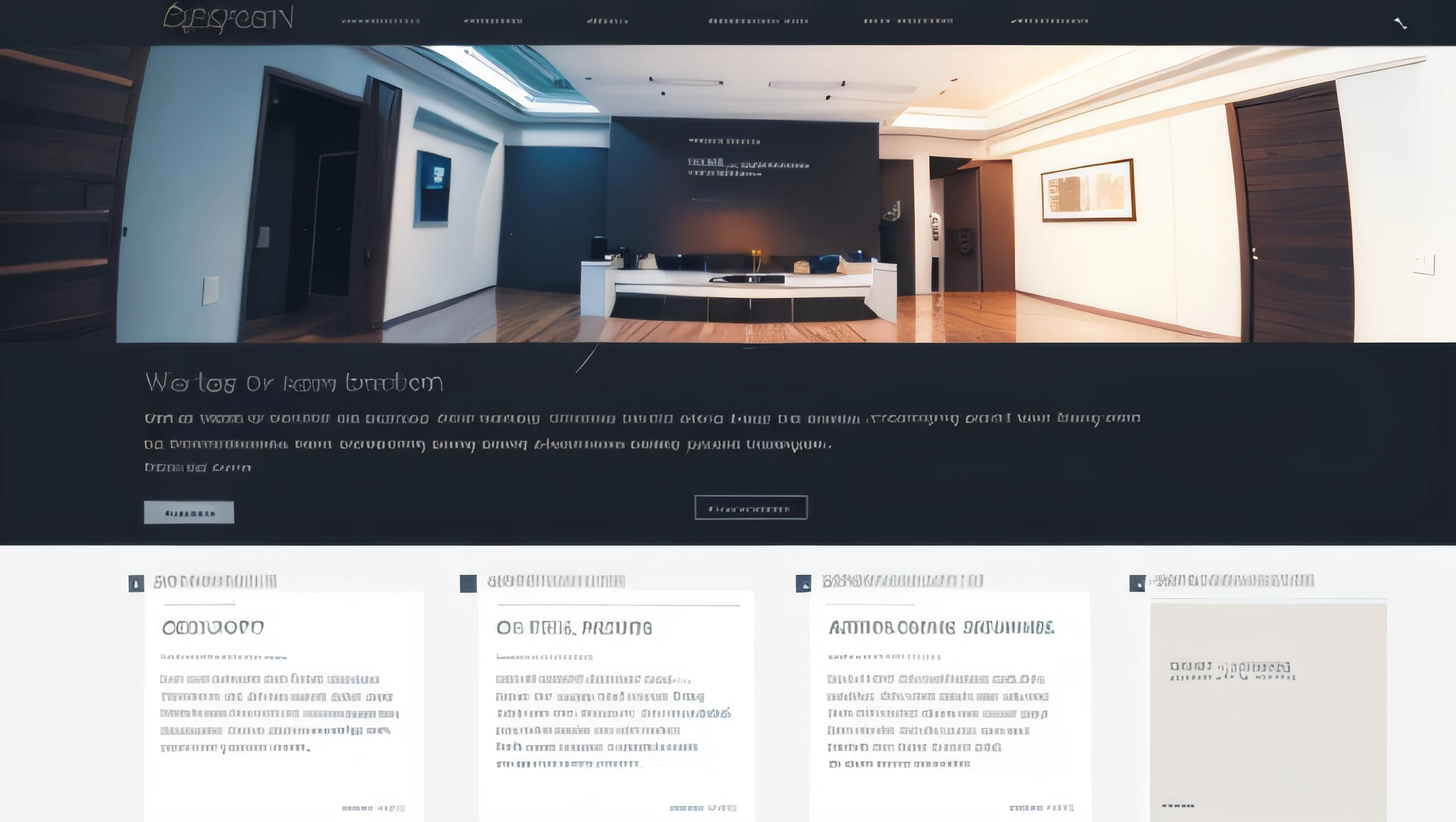 English] Generate a visually stunning User Interface (UI) design for the main banner or hero section of an interior design website. The design should capture the essence of interior design aesthetics while creating an engaging and harmonious visual experience. The hero section should prominently feature a navigation bar (navbar) and a compelling Call to Action (CTA). Specifications: Layout and Composition: Create a hero section layout that balances elegance and functionality. Use a full-width design that spans the entire width of the viewport. Incorporate a visually pleasing color scheme that complements the interior design theme. Main Banner: Display a captivating background image that represents a beautifully designed interior space (you can use Lorem Ipsum text as placeholder). Ensure the image evokes a sense of sophistication and creativity, resonating with the interior design industry. Navbar: Design a clean and user-friendly navigation bar (navbar) at the top of the hero section. Include navigation links for Home, Portfolio, Services, About Us, Blog, and Contact. Utilize a font that is modern and easy to read, in a color that contrasts well with the background. Call to Action (CTA): Place a prominent CTA button within the hero section, inviting users to take action. The CTA text should read "Explore Our Designs" (you can use Lorem Ipsum text as placeholder). The CTA button should have an appealing design, with a color that stands out while maintaining coherence with the overall design. Typography: Use typography that exudes elegance and professionalism, enhancing the interior design theme. Employ appropriate font sizes and styles to ensure readability and visual hierarchy. Lorem Ipsum Text: Incorporate Lorem Ipsum text for placeholders in headings, subheadings, and content areas. Responsive Design: Ensure the UI design is responsive, adapting seamlessly to different screen sizes and devices. Additional Elements: Add subtle animations or transitions to enhance
