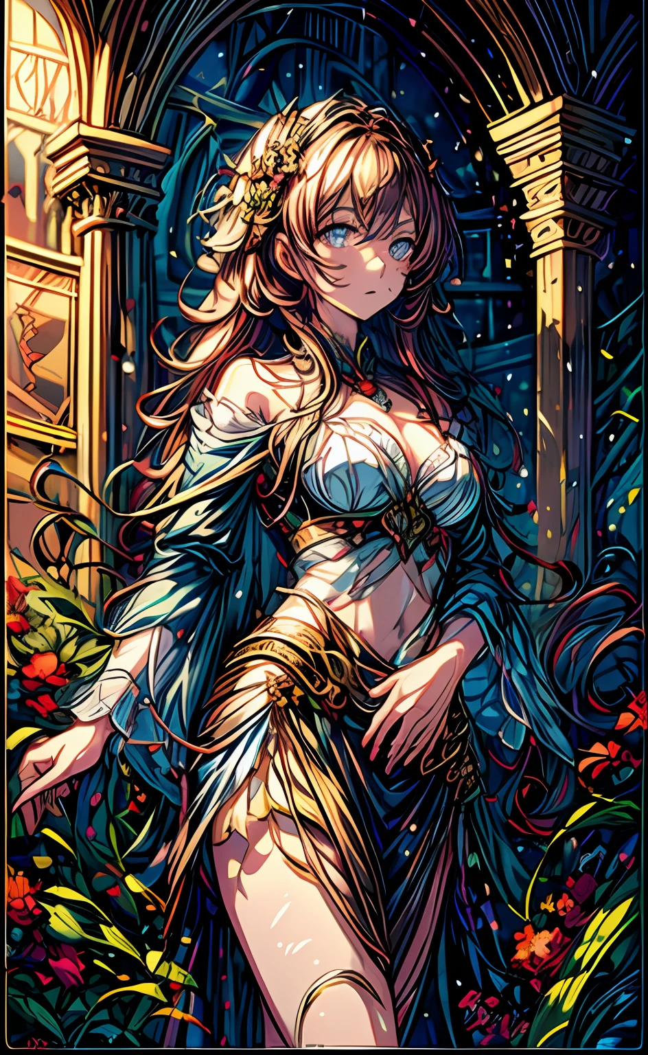 1 girl, serene expression, mesmerizing eyes, straight long hair, flowing dress, poised posture, porcelain skin, subtle blush, crystal pendant
BREAK
golden hour, (rim lighting):1.2, warm tones, sun flare, soft shadows, vibrant colors, painterly effect, dreamy atmosphere
BREAK
scenic lake, distant mountains, willow tree, calm water, reflection, sunlit clouds, peaceful ambiance, idyllic sunset, ultra detailed, official art, unity 8k wallpaper
, zentangle, mandala