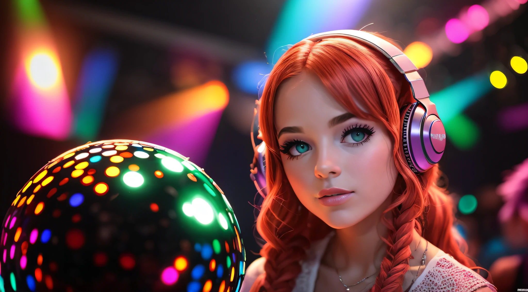 meNINAS KIDS REDHEADS BRAIDS, um close up de uma bola de Discoteca com uma luz de Discoteca ao fundo, Disco, festa da Discoteca, Celebrando, Denis Velleneuve, Mais detalhes, clima de festa, Discoteca do Oculto, DJ, celebration, disco lighting, Disco de pictoplasma, 1 9 th, Disco Broadcast, Desclassificados, decadence, bola de Discoteca, Collectible, Bolas de Discoteca
