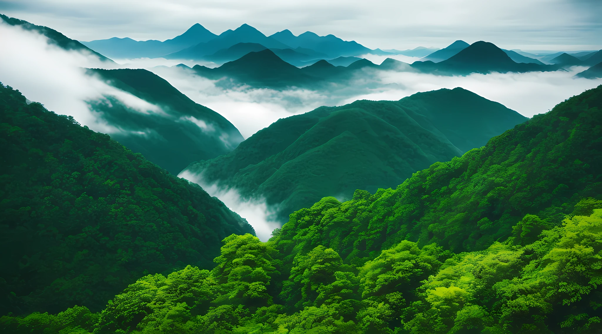 Photographic works,Realisticstyle,
mountain ranges,steins,城市,夏天,Rainy season,
Tall building,ln the forest,Mist,
