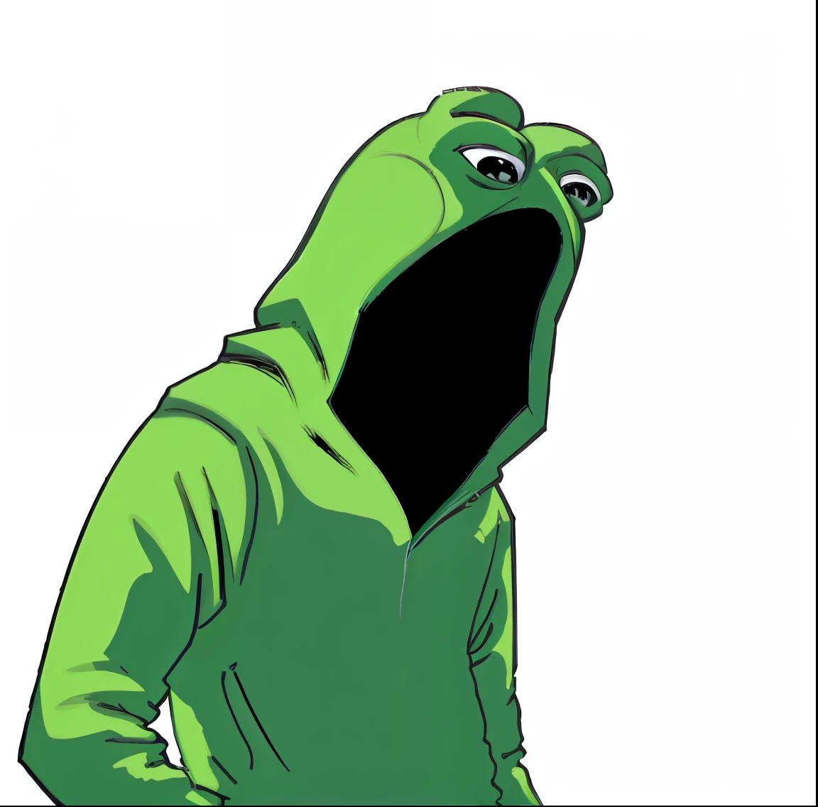 um close up de uma pessoa usando um capuz com um capuz em, 4 chan Pepe, Jacksepticeye como um Muppet, Kermit, sapo Pepe, Pepe, o sapo, Pepe, Caco, o sapo, Retrato de Pepe, o sapo, Kermit dressed as an undertaker, green doom guy, Retrato de Caco, o sapo, Caco, o sapo como Thanos, Pessoa lagarto, Capuz Verde