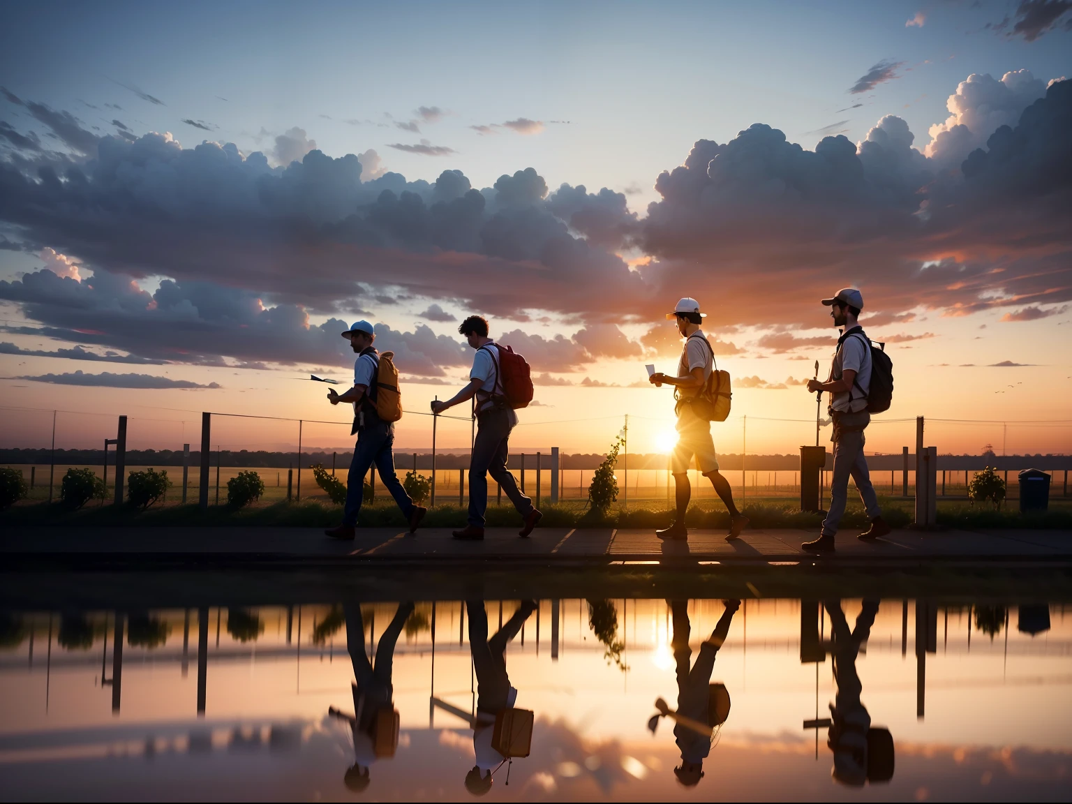 A final image showing workers leaving the vineyard at the end of the day, reflecting the parable's message of grace.