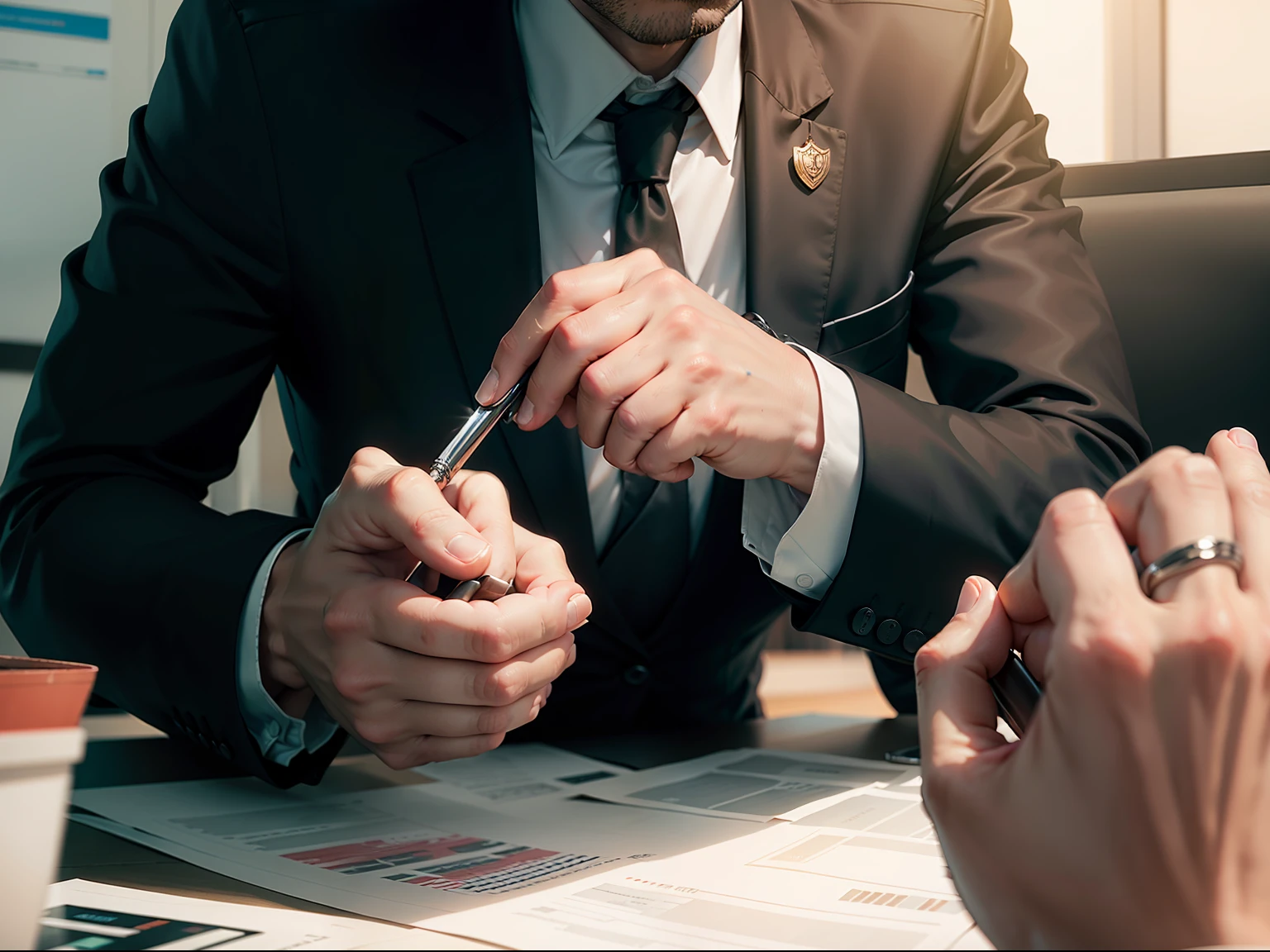 The manager reducing debts for various creditors, making strategic decisions.