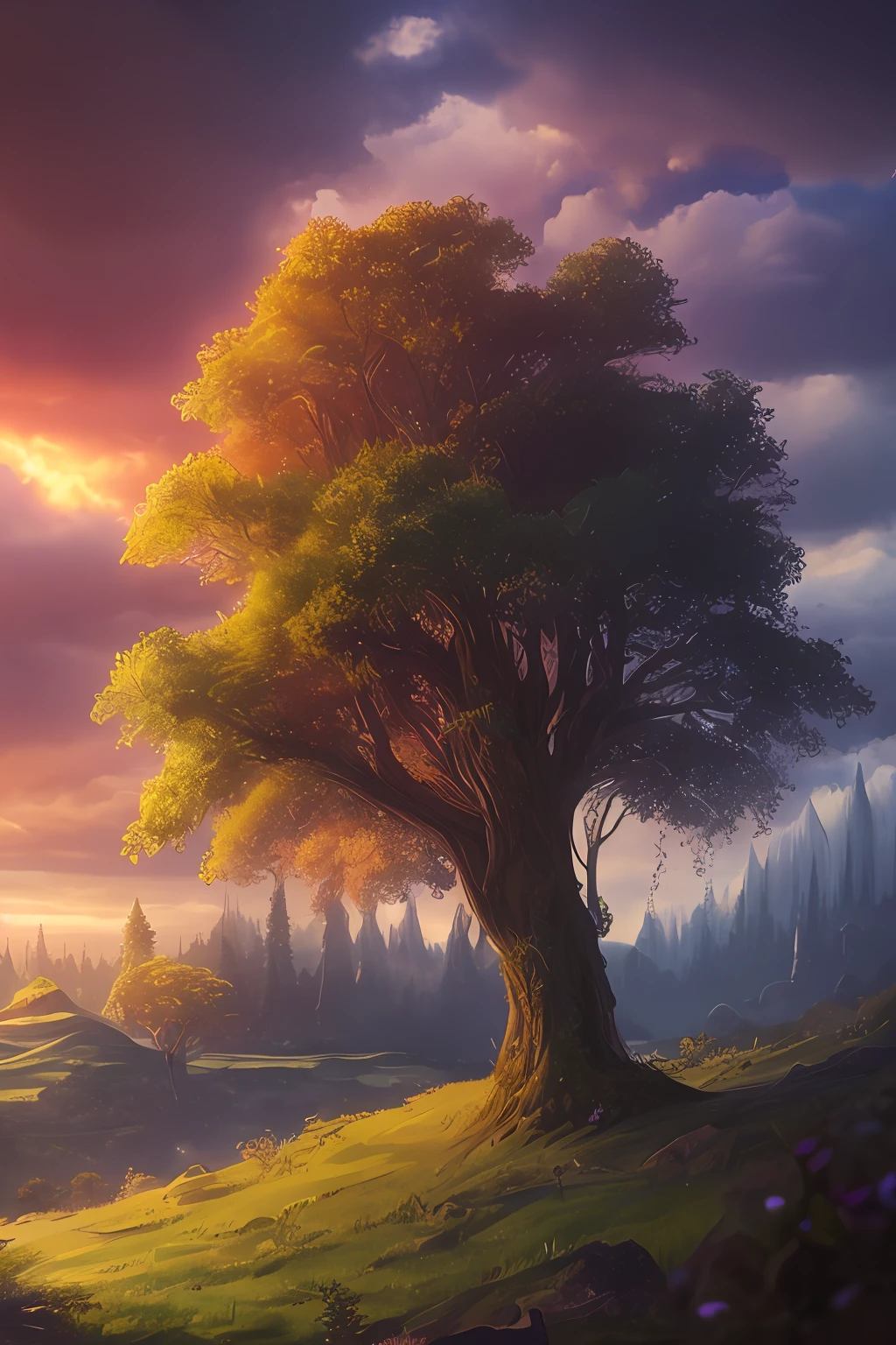 masterpiece, best quality, high quality,extremely detailed CG unity 8k wallpaper, An enchanting and dreamy scene of a fantasy forest, with towering trees, glowing mushrooms, and hidden fairy glens, creating a sense of mystique and enchantment, artstation, digital illustration, intricate, trending, pastel colors, oil paiting, award winning photography, Bokeh, Depth of Field, HDR, bloom, Chromatic Aberration ,Photorealistic,extremely detailed, trending on artstation, trending on CGsociety, Intricate, High Detail, dramatic, art by midjourney