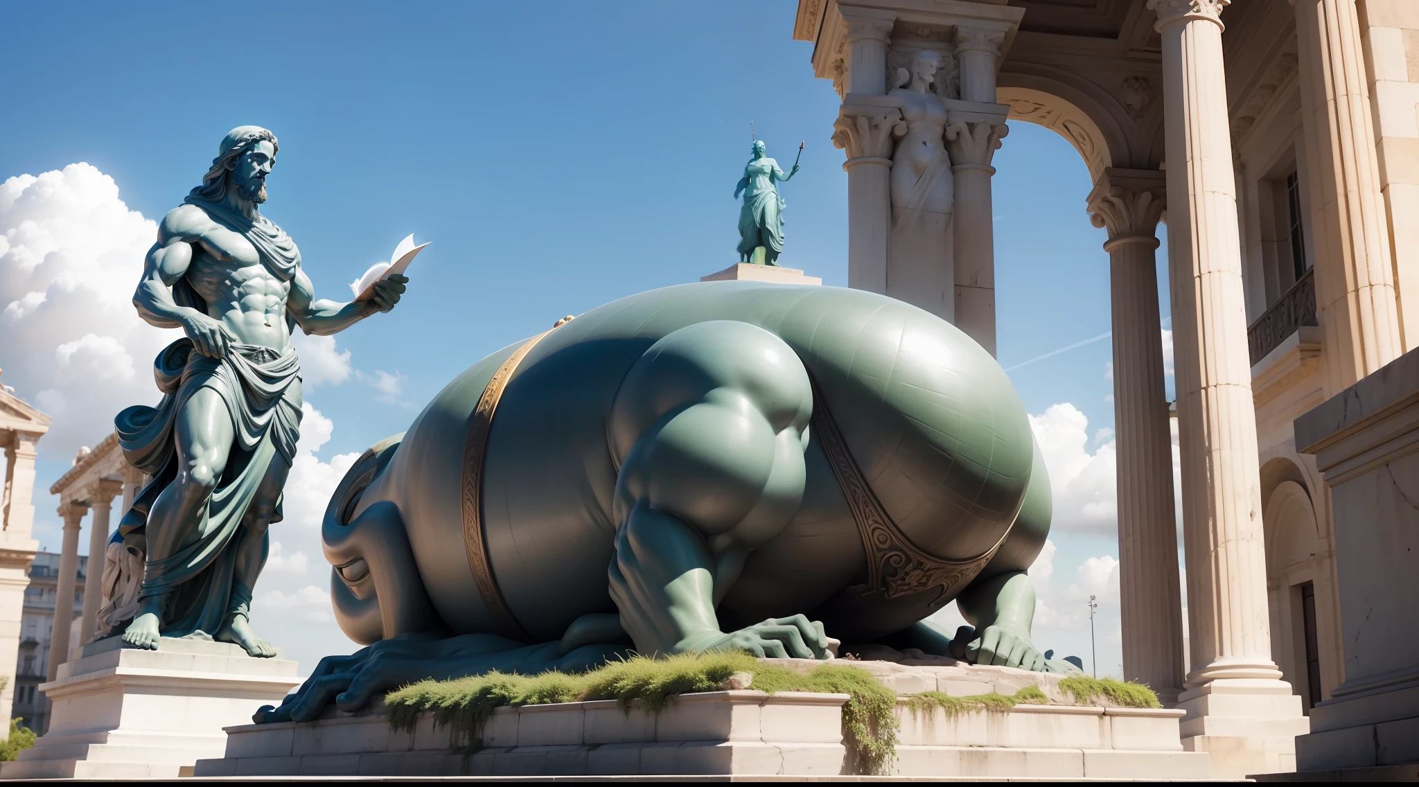 uma-estatua-do-filosofo-o-filosofo grego