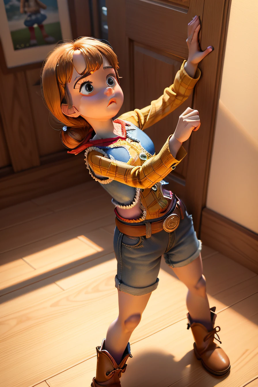 crie uma imagem do quadro do woody do toy story 3d