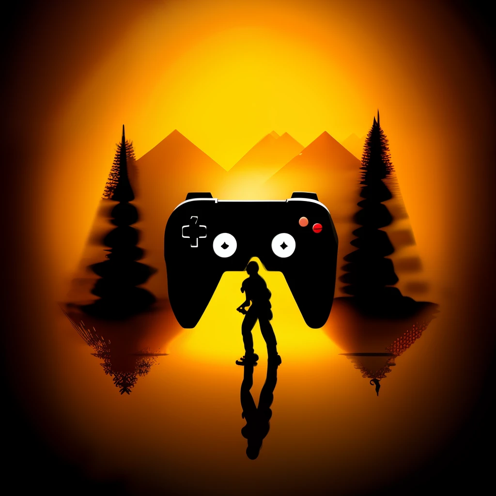 Create a shadow by playing video game with ShadowFree Games logo