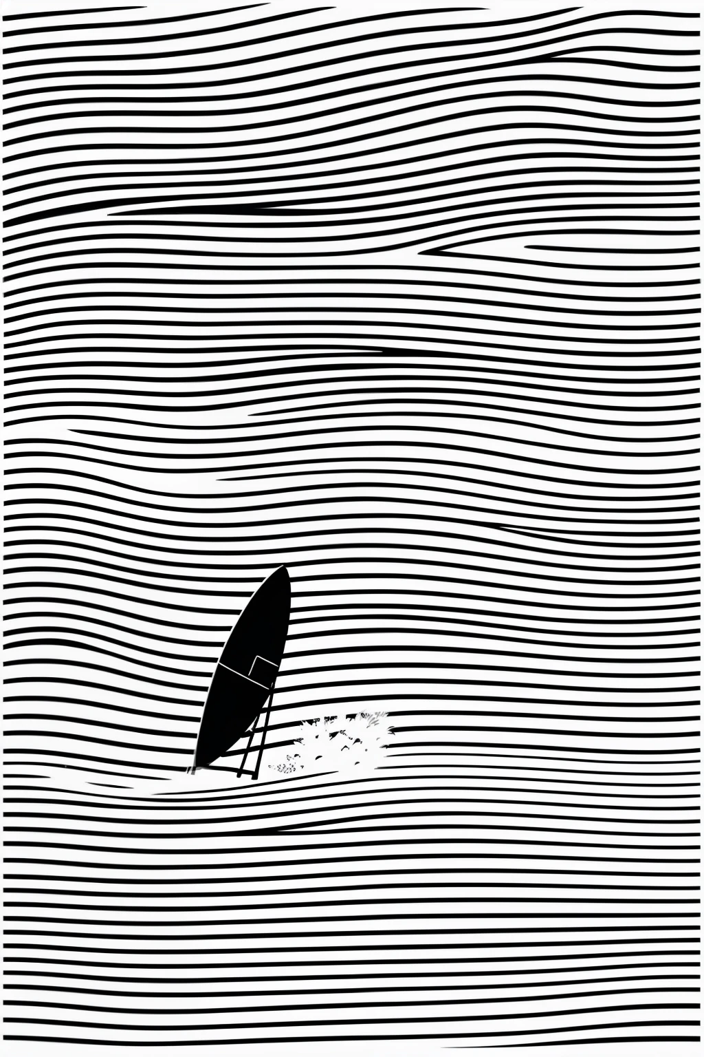 a black and white drawing of a surfboard, vector line - art style, illustration black outlining, illustration line art style, thick vector line art, line art portrait, exquisite line art, line art illustration, in style of digital illustration, vector line art, outlined art, vector style drawing, bold line art, glowwave girl portrait, thin line art