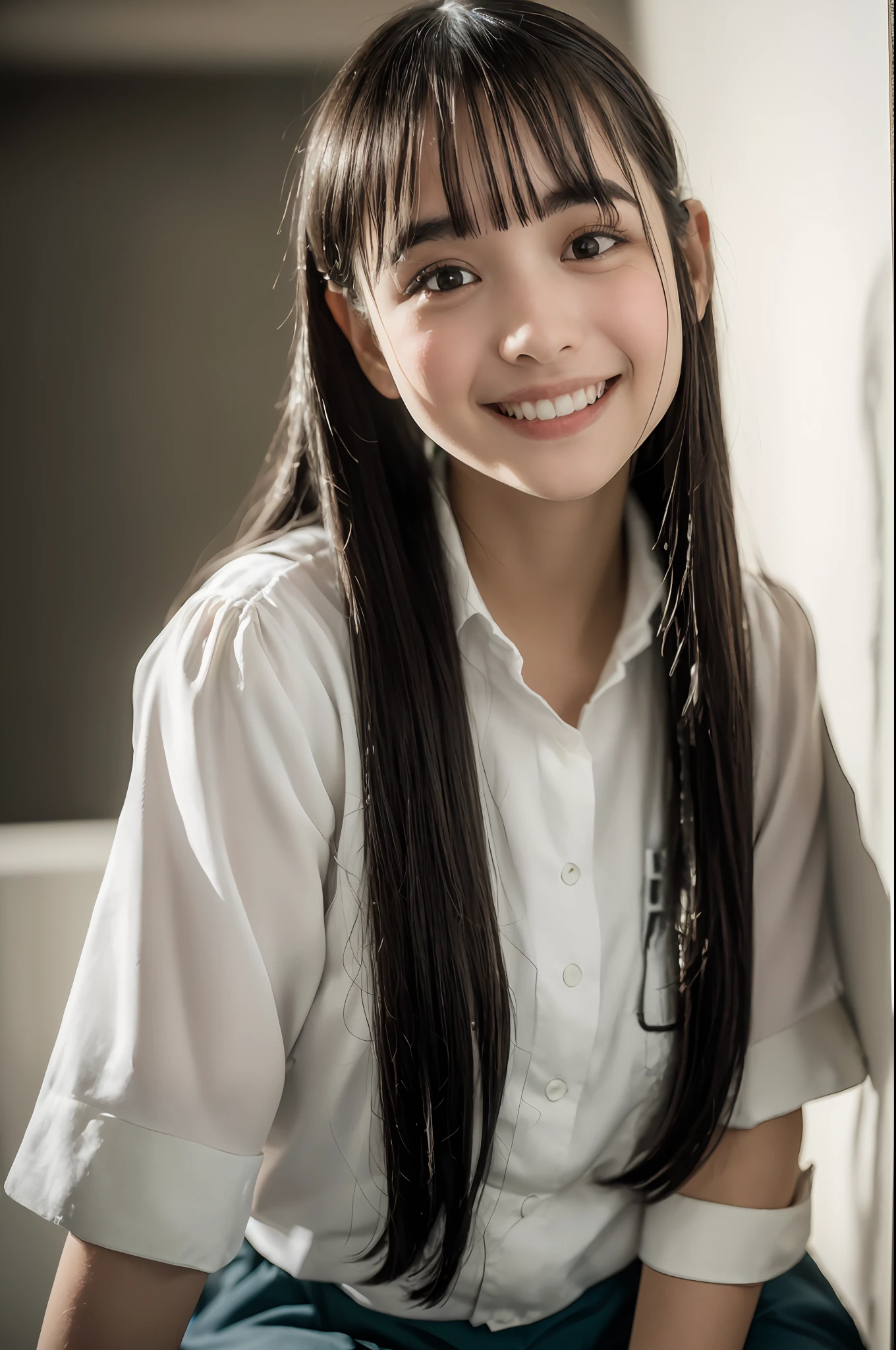 1garota, feliz, sorridente, mostrando os seios (no supermercado: 1.2), ((uniforme de estudante aberto: 1.2)), foto RAW, (fotorrealista: 1.37, realista), Highly detailed 8K unified CG wallpapers, olhando para o visualizador, mostrando grandes seios (((direto da frente ))), (pele HQ:1.8, pele brilhante), 8k uhd, dslr, soft-lighting, alta qualidade, grain of film, Fujifilm XT3, ((parte superior do corpo:1.6)), (profesional lighting:1.6)