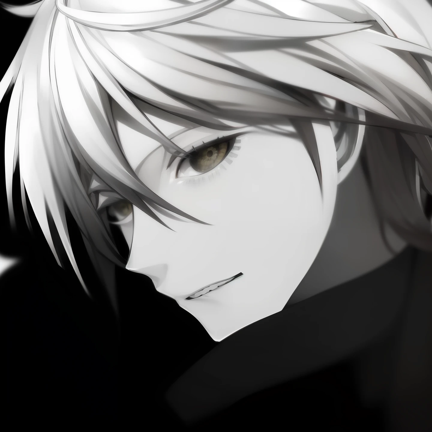 a close up of a person with a black coat and a white hair, okita sougo, hajime yatate, male anime character, anime handsome man, ichigo kurosaki, natsume yuujinchou, killy from blame!, johan liebert mixed with alucard, seinen manga portrait, kaworu nagisa, portrait of thancred