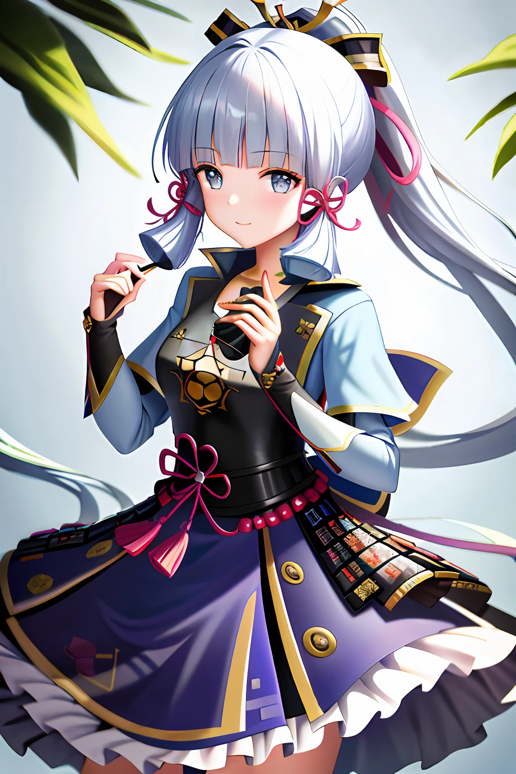 tmasterpiece,A high resolution,best qualtiy,1girl solo,kamisato_ayaka,ssmile,Letters from the time of flowers,astringent