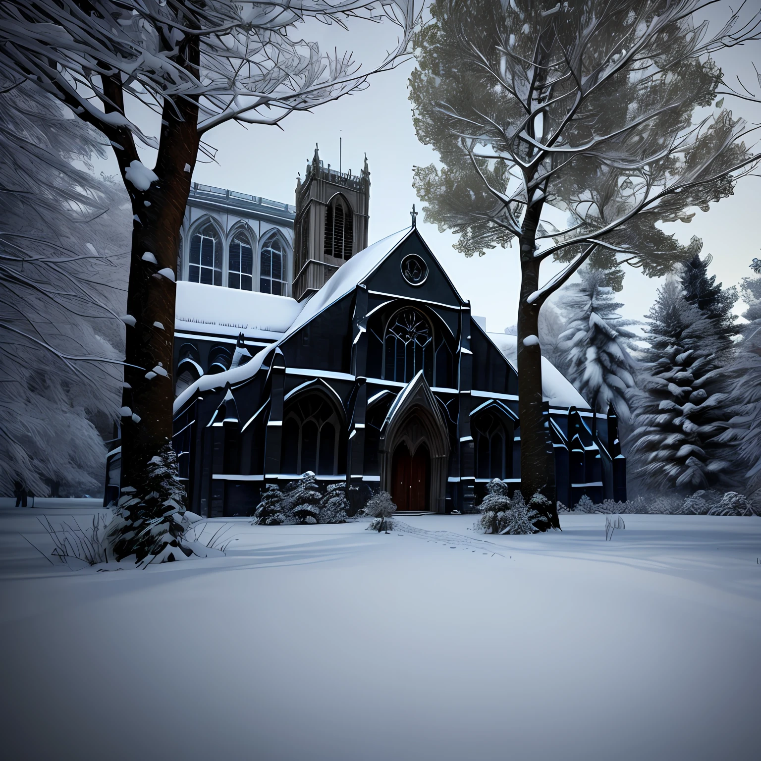 English puritans gathered in Westminster Abbey, black clothing, black toga, masterpiece, best quality, high quality, extremely detailed 8k CG unit wallpaper, taiga, silence, imposing conifers covered with forest floor, severe cold weather, serene beauty, snow, winter, mild summer, breeze, needles, branches, bokeh, depth fields, HDR, bloom, chromatic aberration,  photorealistic, extremely detailed, popular at artstation, popular at CGsociety, complex, high detail, dramatic, intermediate art --auto