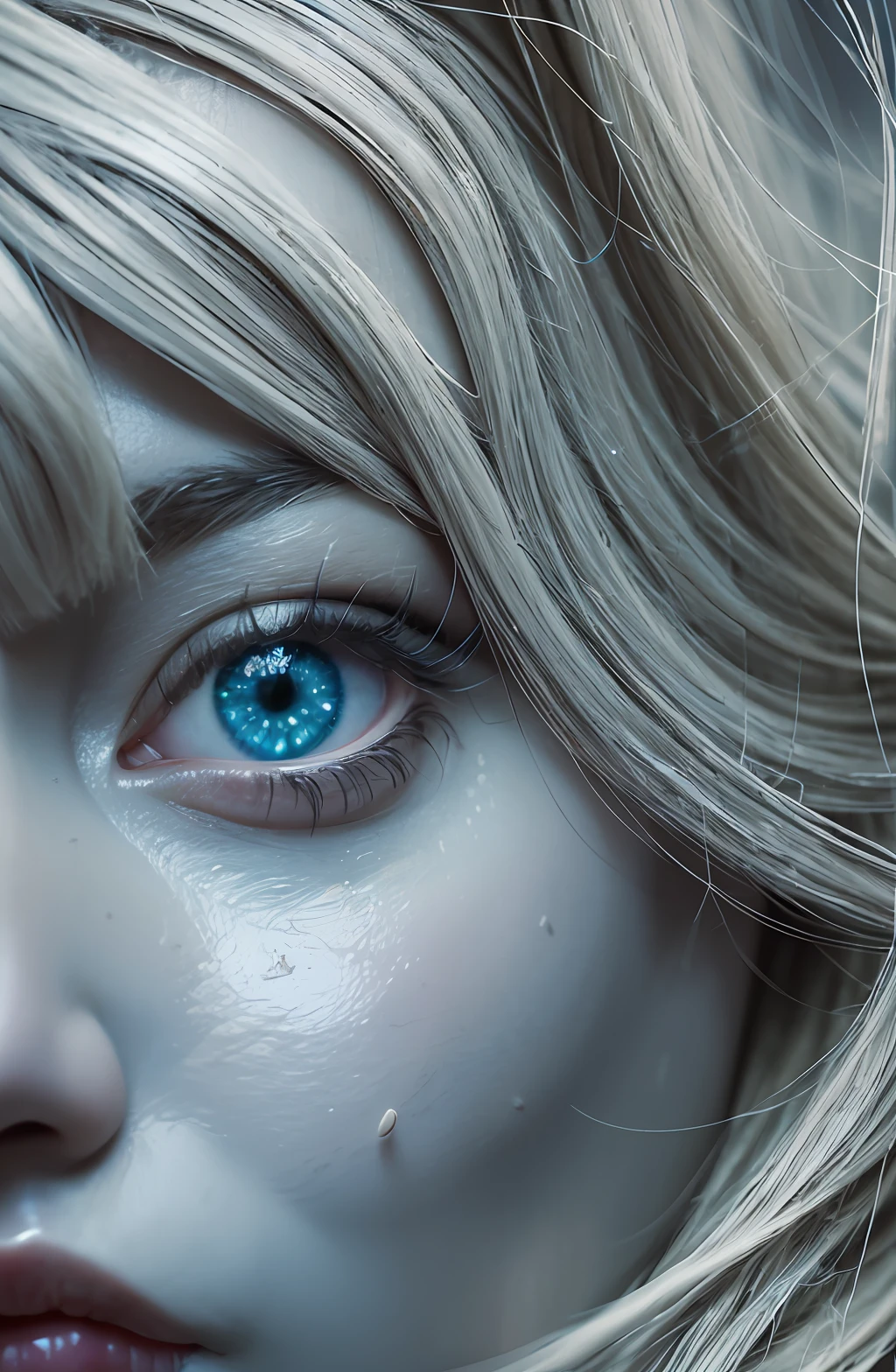 A close-up shot, an extreme of a head with neurons, brain, psychedelic 32k, hyper-realistic, highly intricate detail, depth of field, dynamic lighting, well defined features, octane render, flickering contrast, smooth focus, fine details, smooth line, intrinsic design --auto --s2