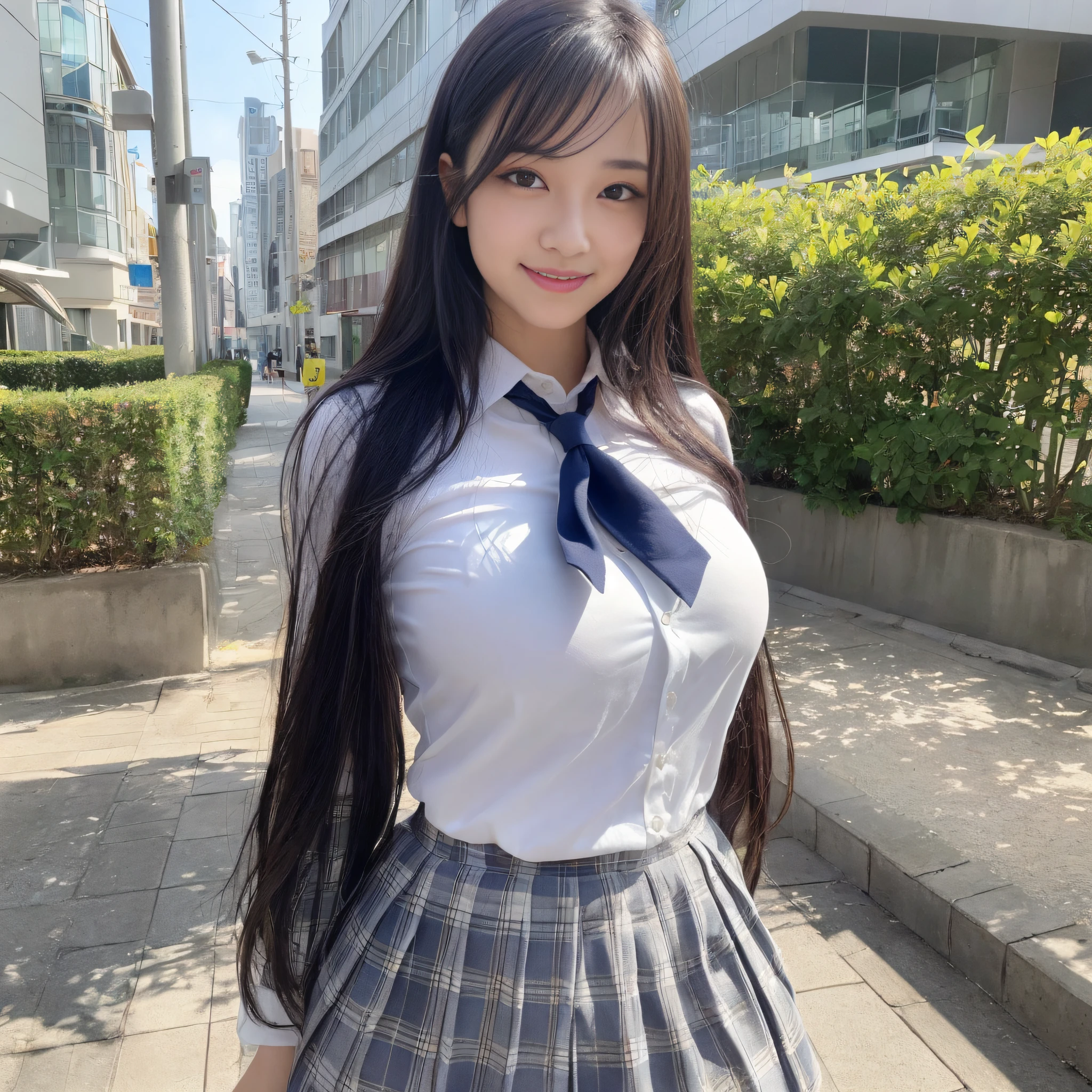 (Photoreal:1.4, Hyper-realistic:1.4, Perfect beauty:1,2, Real person:1,2, Cinematic Light, extremely details CG), (parameters Best quality, 16K High Resolution, masutepiece, amazing detailed), (Extremely detailed RAW photo: 1.4, photos realistic: 1.4), (crazy details and complexity, Ultra-Realism, Realism, Ultra-Realism, Realistic body, Top quality real skins:1.4), Photon mapping, Physically-based rendering, huge filesize, (Watching Viewer,:1.3), ??????? correct, Beautiful legs, acurate, Perfect body, hyperdetailed face, Exquisitely detailed lips, Exquisitely Detailed Eyes, Double eyelids, (Crazy Detail), Professional Photography, (Full body), 1 cute Japan schoolgirl, (20yr old:1.2), Evil smile, Sexual facial expressions, Skindentation, (full of sweat: 1.3), (Huge breasts :1.3), ((White blouse and navy blue uniform skirt)), luxury hotel, Sexy Pose,