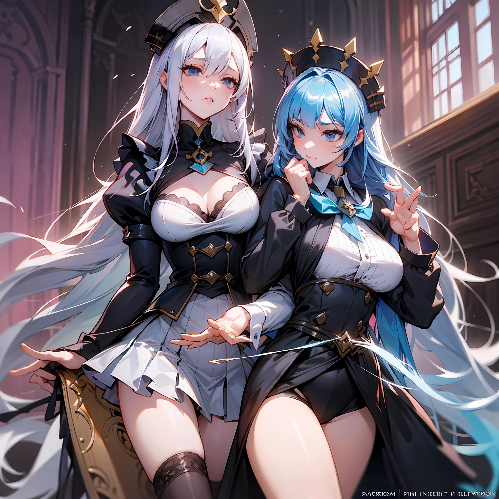 In the vast and enigmatic world of Yggdrasil, amidst the dark halls of the guild base, Nazarick, a graceful and formidable maid named Narberal Gamma walked with poise and elegance. With her striking appearance and unwavering loyalty, she became a memorable anime character in "Overlord."

Narberal Gamma, often addressed as "Nabe" by her peers, was a tall and slender woman with flowing azure hair that cascaded down to her waist. Her eyes, the color of sapphires, shimmered with intelligence and unwavering dedication. She adorned the traditional black-and-white maid outfit, a symbol of her servitude to the Supreme One, Ainz Ooal Gown.

Beyond her role as a maid, Narberal Gamma was a formidable combatant. As one of the "Battle Maids" of Nazarick, she excelled in both magical prowess and swordsmanship. Her skills made her a valuable asset to the guild, and her versatility allowed her to adapt to various combat situations.

Though her appearance and demeanor exuded an air of aloofness, Narberal Gamma's true personality was multifaceted. While she upheld the utmost professionalism in her role as a maid, she also possessed a sense of duty and responsibility. She was serious and diligent, always striving to uphold the high standards set by the Supreme One.

Among the Battle Maids, Narberal Gamma shared a unique connection with her comrade, Yuri Alpha. Yuri's leadership and Narberal's combat prowess formed a powerful duo, often working in seamless coordination during missions and battles. Despite their contrasting personalities, their mutual respect and understanding made them an unbeatable force. Outside of her combat duties, Narberal Gamma also played a vital role in supporting the Pleiades, the group of sister maids serving various floors of Nazarick. She held a nurturing and caring disposition towards the younger maids, providing guidance and protection when needed.Though often reserved and serious, Narberal Gamma's loyalty and devotion to Ainz Ooal Gown were unwavering.