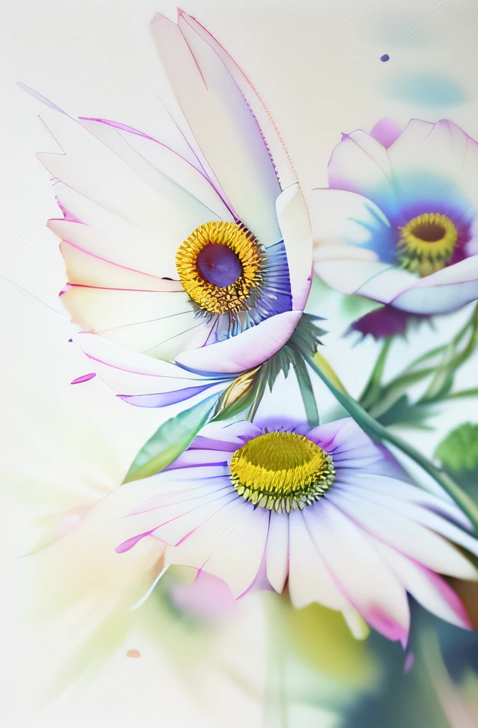pintura de flores brancas em um fundo azul, pintura elegante e refinada, sparkling petals, cores dominantes e azuis, flores elegantes, flores brancas, grandes flores opacas, pintura floral splash, sonho floral, flores luminosas, Anemones, Directed by: Paul Davis, pintura de bonito, flores detalhadas, floral explosion, flores macias, pintura linda, branco e azul