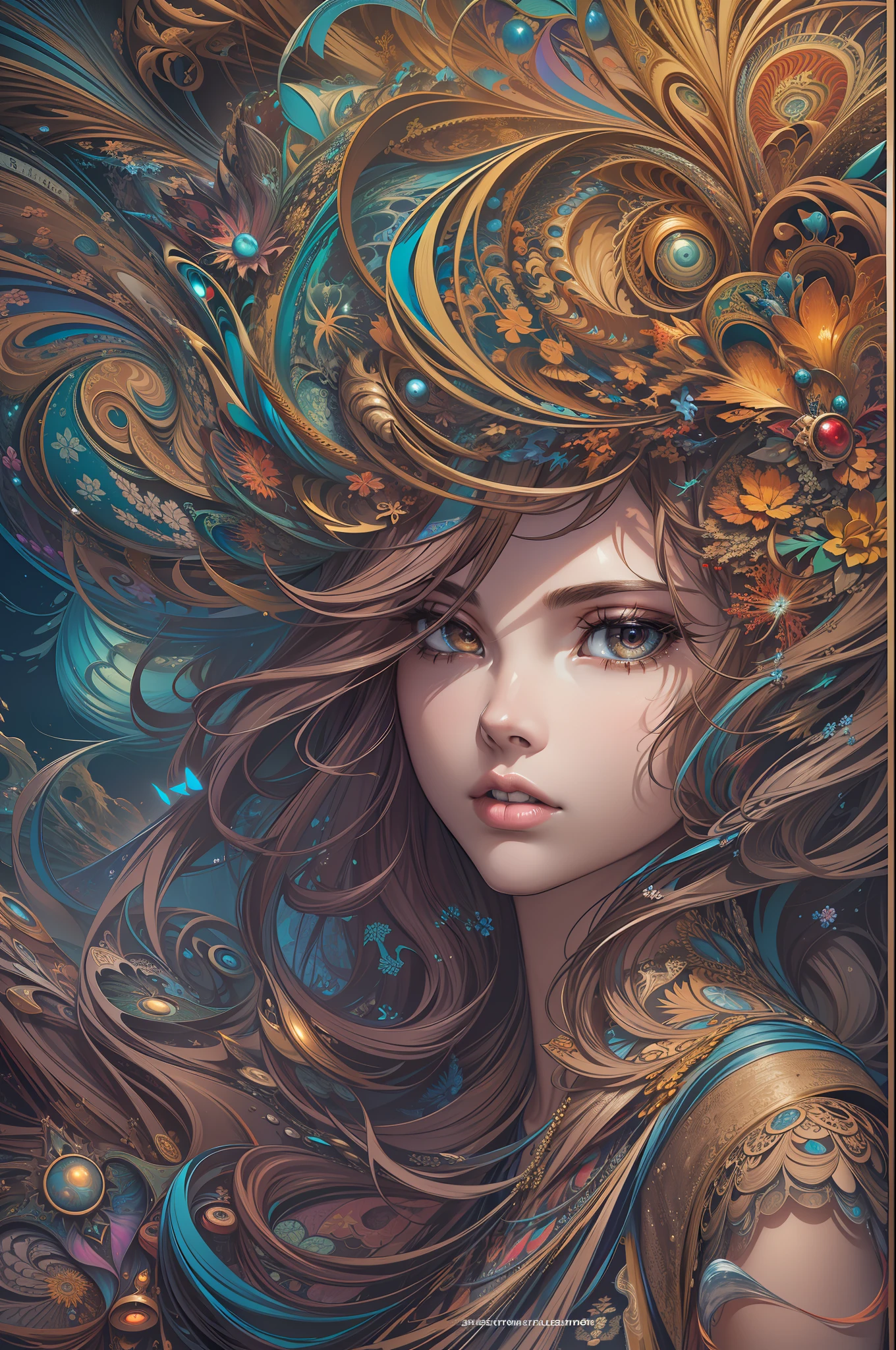 (masterpiece, top quality, best quality, official art, beautiful and aesthetic:1.2), (1girl), extreme detailed,(fractal art:1.3),colorful,highest detailed