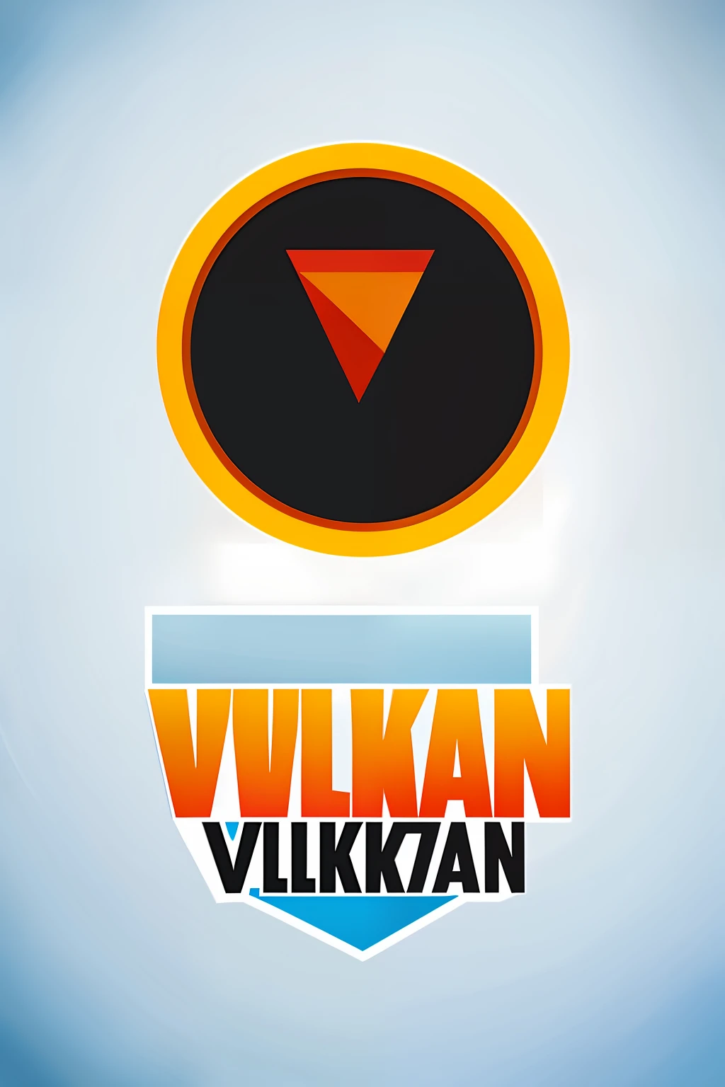 vulkan, logotipo, minimalista, vetor, qualidade alta, simples