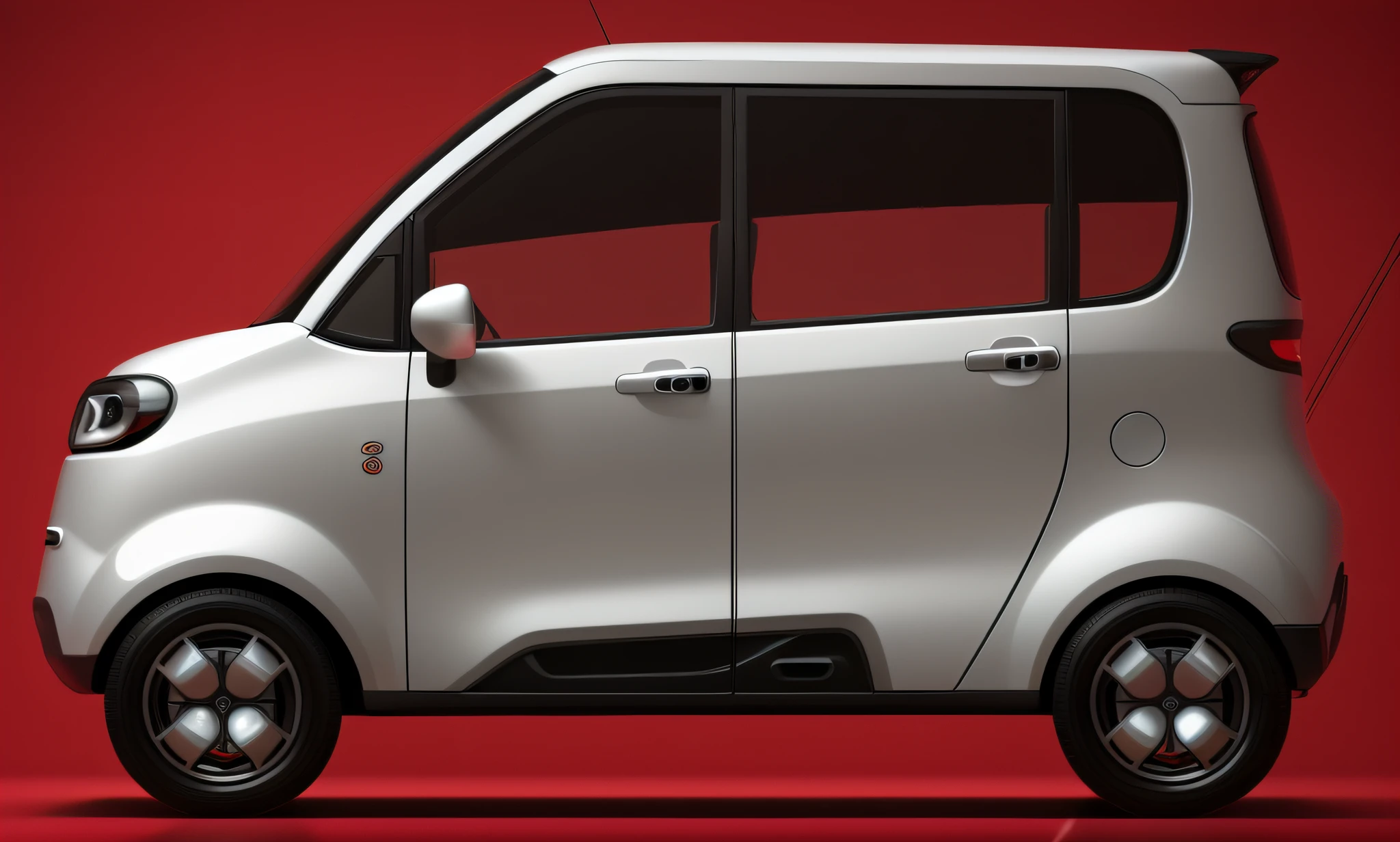 Close up of white car on red background，KAMA Russian electric vehicles，Futuristic product car lens，cute future vehicles，Vehicle design trends，Zen concept，new vehicle，intelligent,,,,，Concept car，It has red and black paint，conceito，car concept，shaxi，Front perspective，tmasterpiece，Highest quality t，Extremely beautiful reflections，The best reflection，（Very detailed CG unity 8K wallpaper）（Best quality t）（The best illustrations）（The best shades），rendering by octane，Ray traching，Ultra-fine details，portrait symetrical， (Cyborg:1.1)，([Tail | detailed wire]:1.3)，(Complicated details)，hdr，(Complicated details，ultra - detailed:1.2)，Cinema lenses，Vignette，at centre，(Cyborg:1.1)，([Tail | detailed wire]:1.3)，(Complicated details)，hdr，(Complicated details，ultra - detailed:1.2)，Cinema lenses，Vignette，at centre，  --Auto --S 2