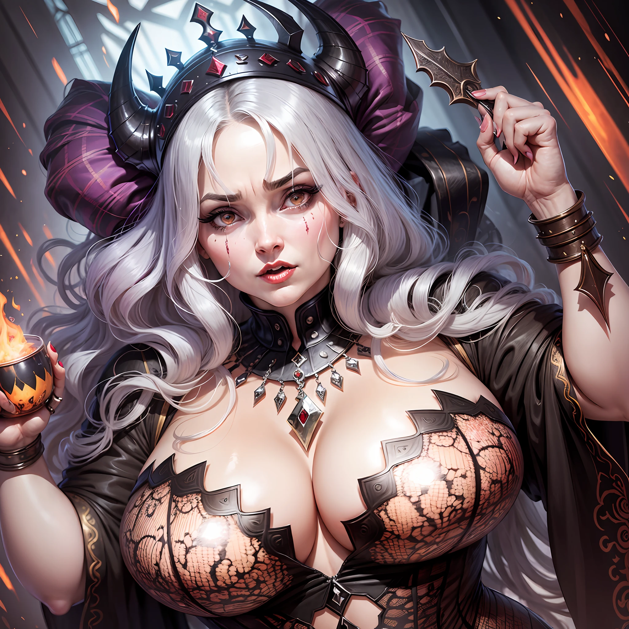 mature woman, demonic queen, obese --auto --s2