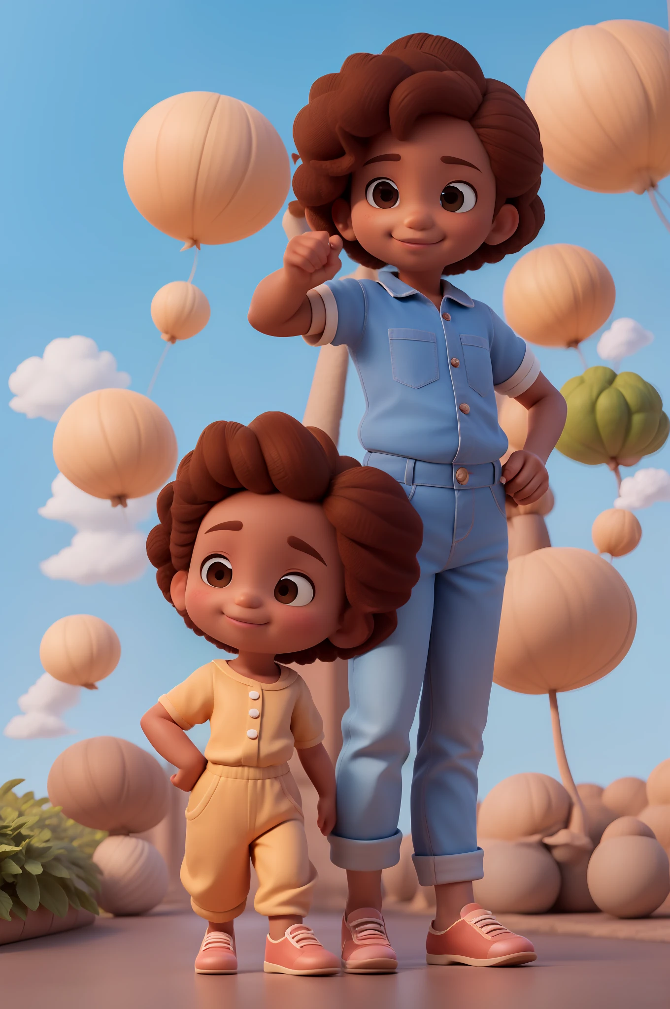 Chibi marrom:1, coffee color:1 queimado pelo sol, feliz de 15 anos (marrom:1) afro: 1.25 Estilo Pixar: 1.25 afro: 2.40 (((sozinho))) cabelos realista longos cacheados: 2.3, (corpo inteiro: 2.32) vestindo vestido floral sapato preto,, Hair messed up by the wind, desenho animado andando numa rua da cidade, arte digital detalhada bonito, painting digital adorable, Cartoon style illustration, stylized digital illustration, stunning digital illustration, bela arte digital, arte de pintura digital dos desenhos animados, pintura digital dos desenhos animados 3D, Beautiful digital illustration, detailed digital illustration, arte digital detalhada, digital illustation, exquisite digital illustration, 8k, dark ilumination