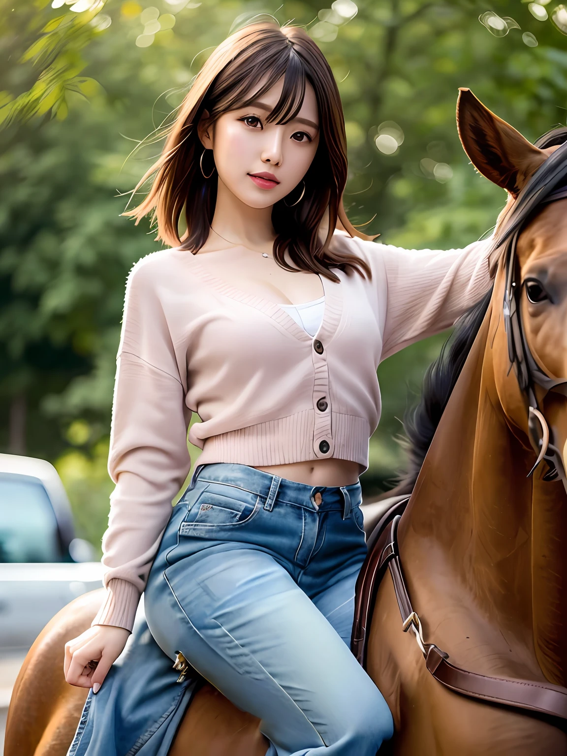 long length denim pants, high quality, high resolution, high detail, hyper realistic output