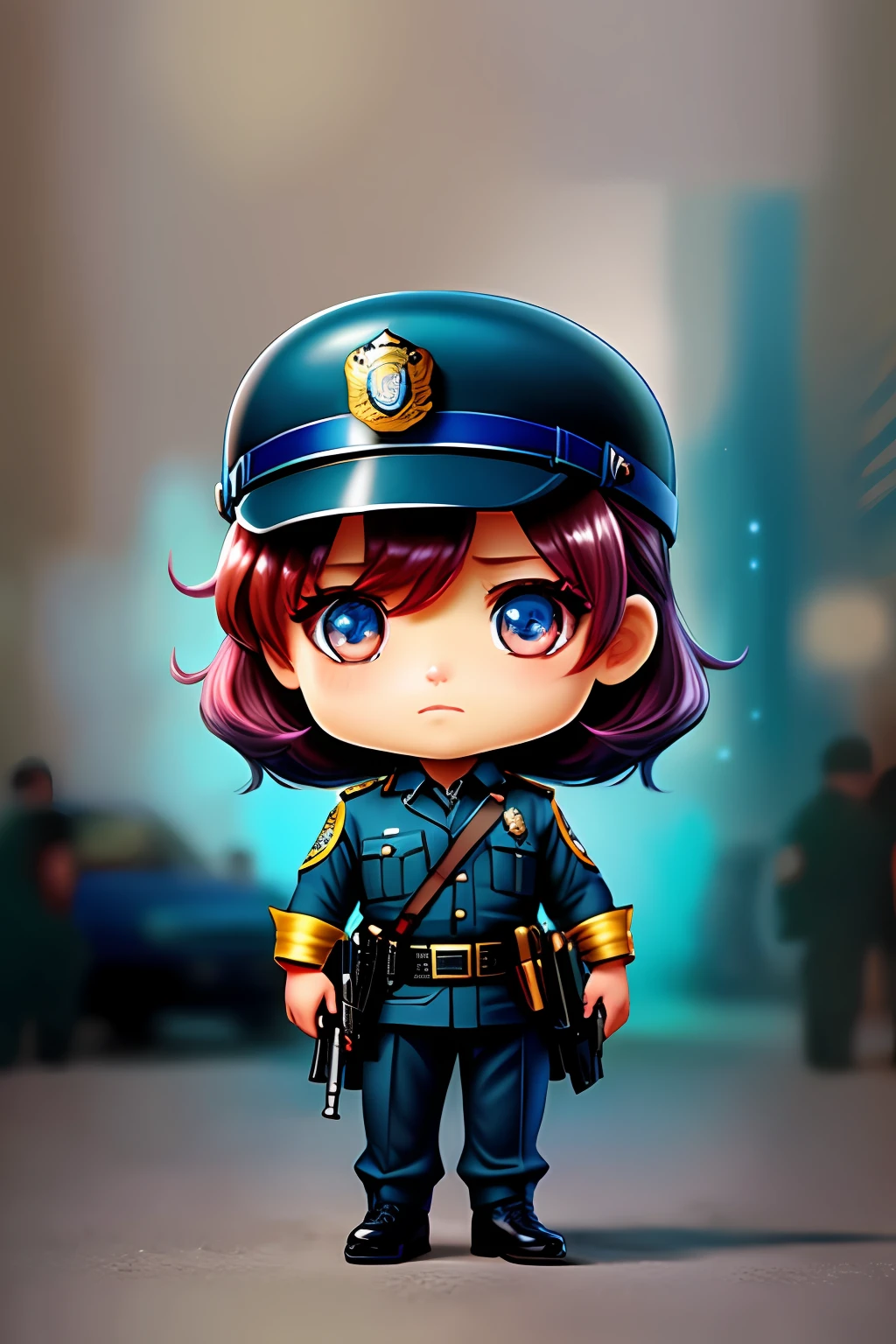 policeman,Chibi,real,art,
yang08k, photography, beautiful, colorful,realistic,
masterpieces, top quality, best quality, official art, beautiful and aesthetic,